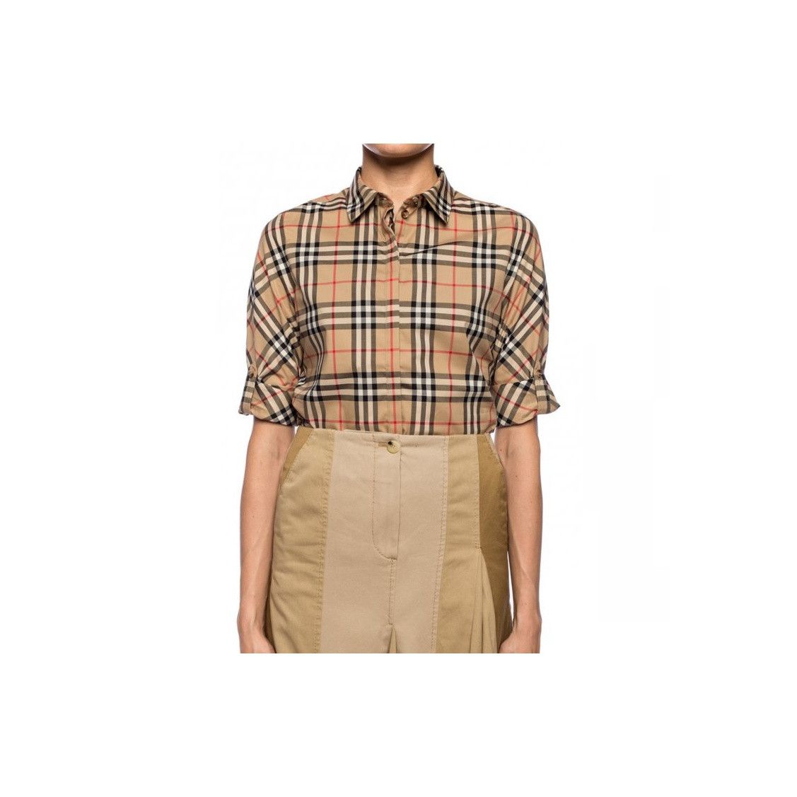 Burberry Burberry Check Pattern Long Sleeve Button Up Shirt Size US 4 Size S / US 4 / IT 40 - 12 Thumbnail