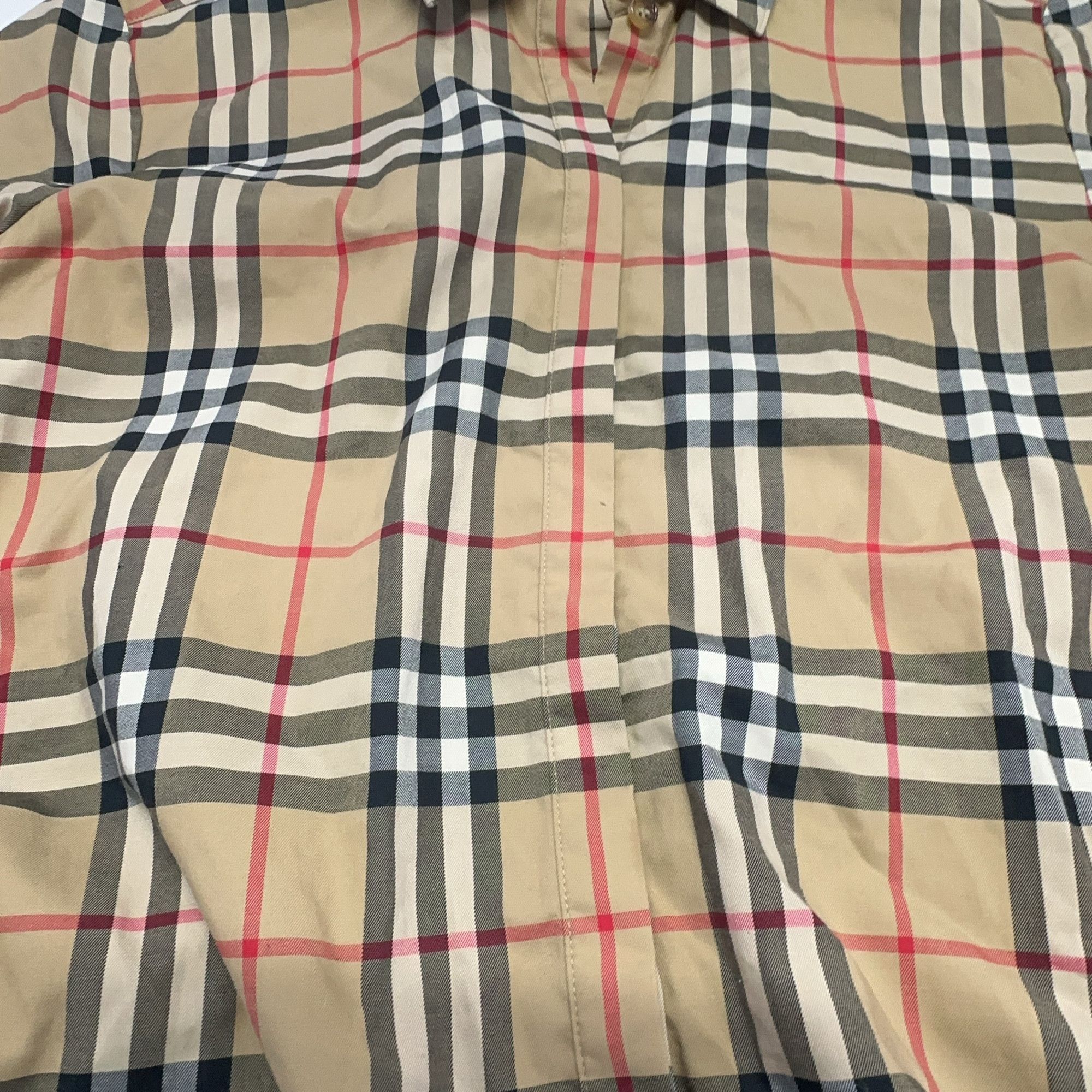 Burberry Burberry Check Pattern Long Sleeve Button Up Shirt Size US 4 Size S / US 4 / IT 40 - 7 Thumbnail
