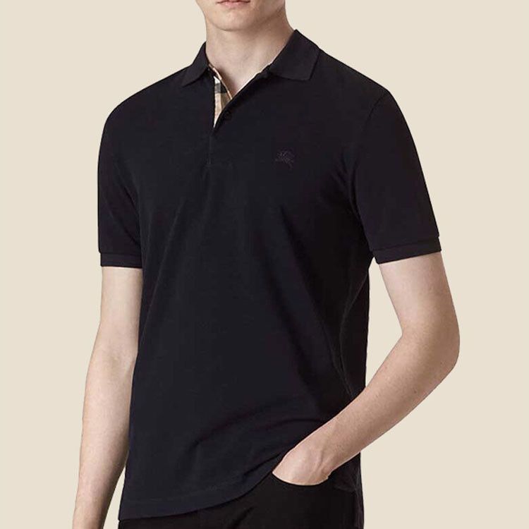Burberry Burberry Check Placket Logo Polo Shirt Size L Size US L / EU 52-54 / 3 - 9 Thumbnail