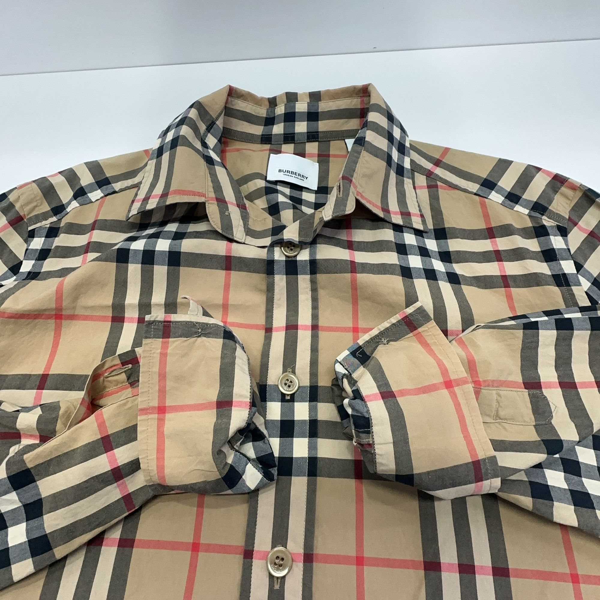 Burberry Burberry Check Long Sleeve Shirt XS Size US XS / EU 42 / 0 - 6 Thumbnail