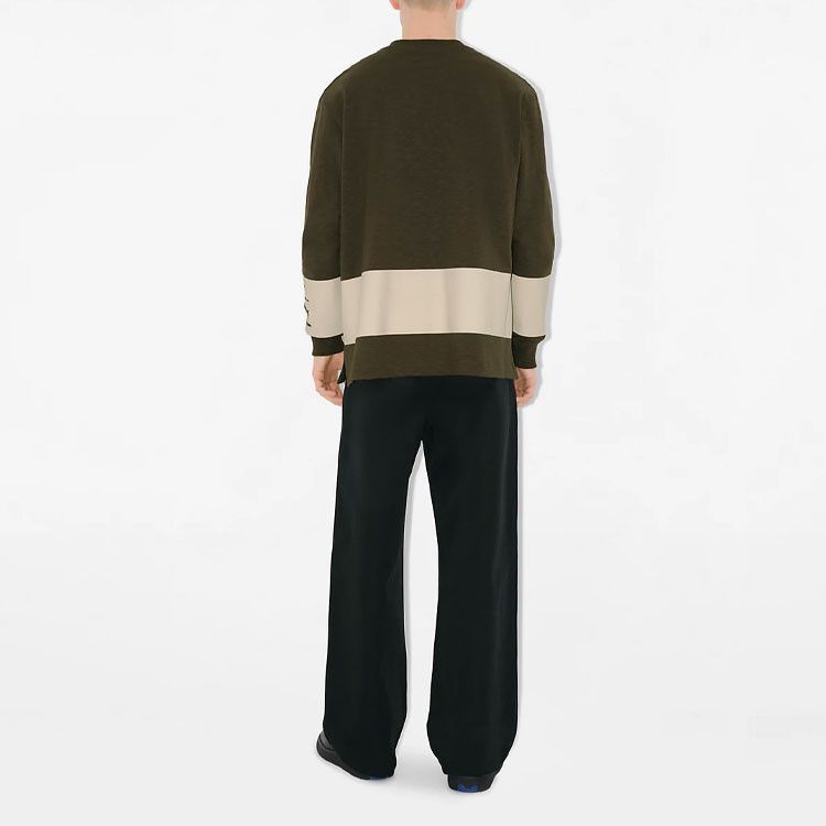 Burberry Burberry Equestrian Knight Stripe Long Sleeve T-Shirt Size X Size US XL / EU 56 / 4 - 18 Thumbnail