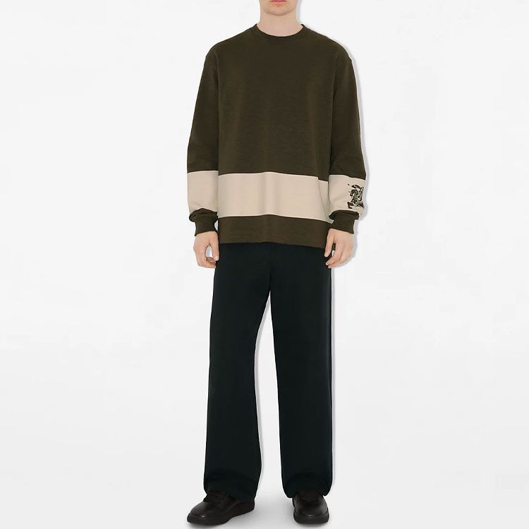 Burberry Burberry Equestrian Knight Stripe Long Sleeve T-Shirt Size X Size US XL / EU 56 / 4 - 17 Thumbnail
