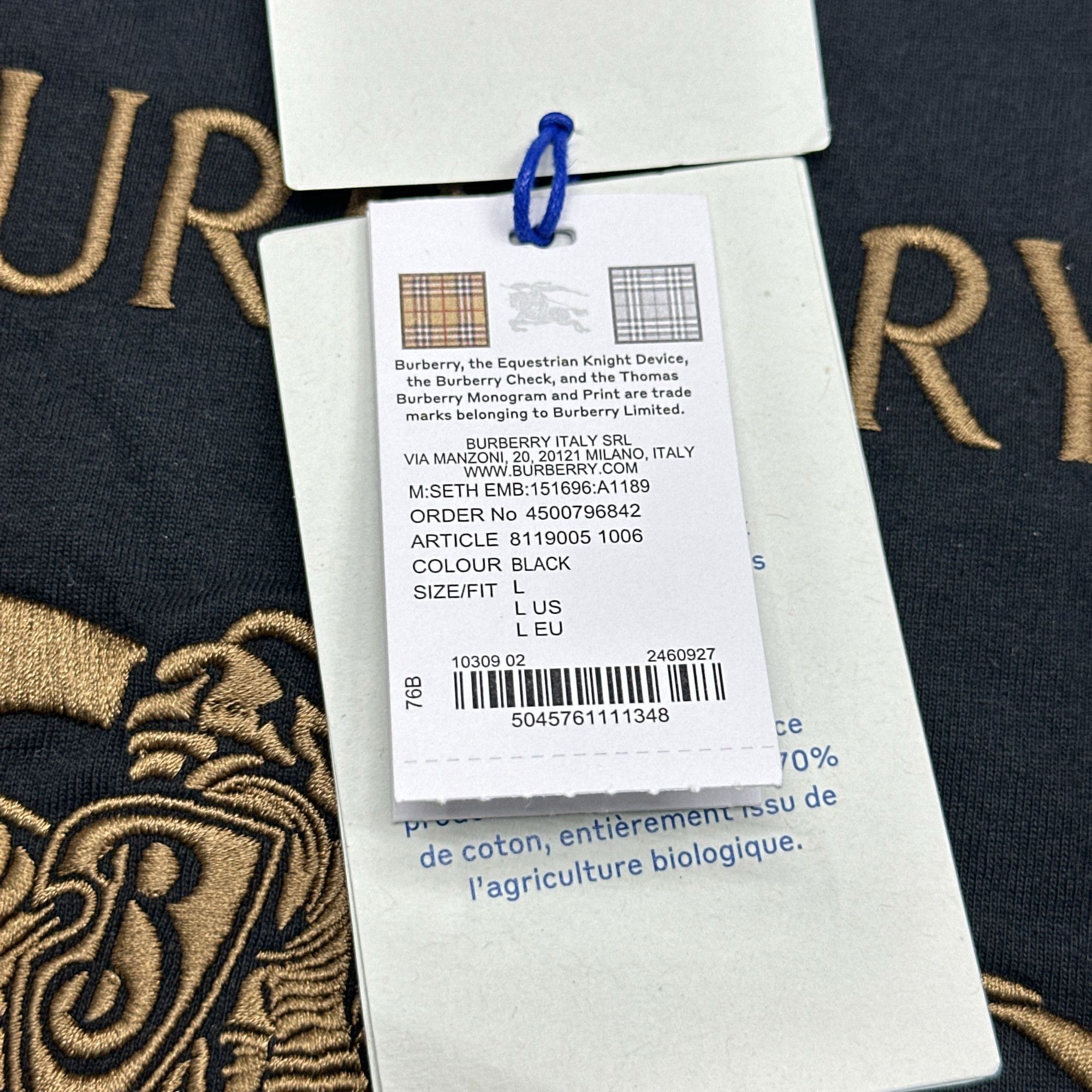 Burberry Burberry Equestrian Knight Logo T-Shirt Size L Size US L / EU 52-54 / 3 - 10 Thumbnail
