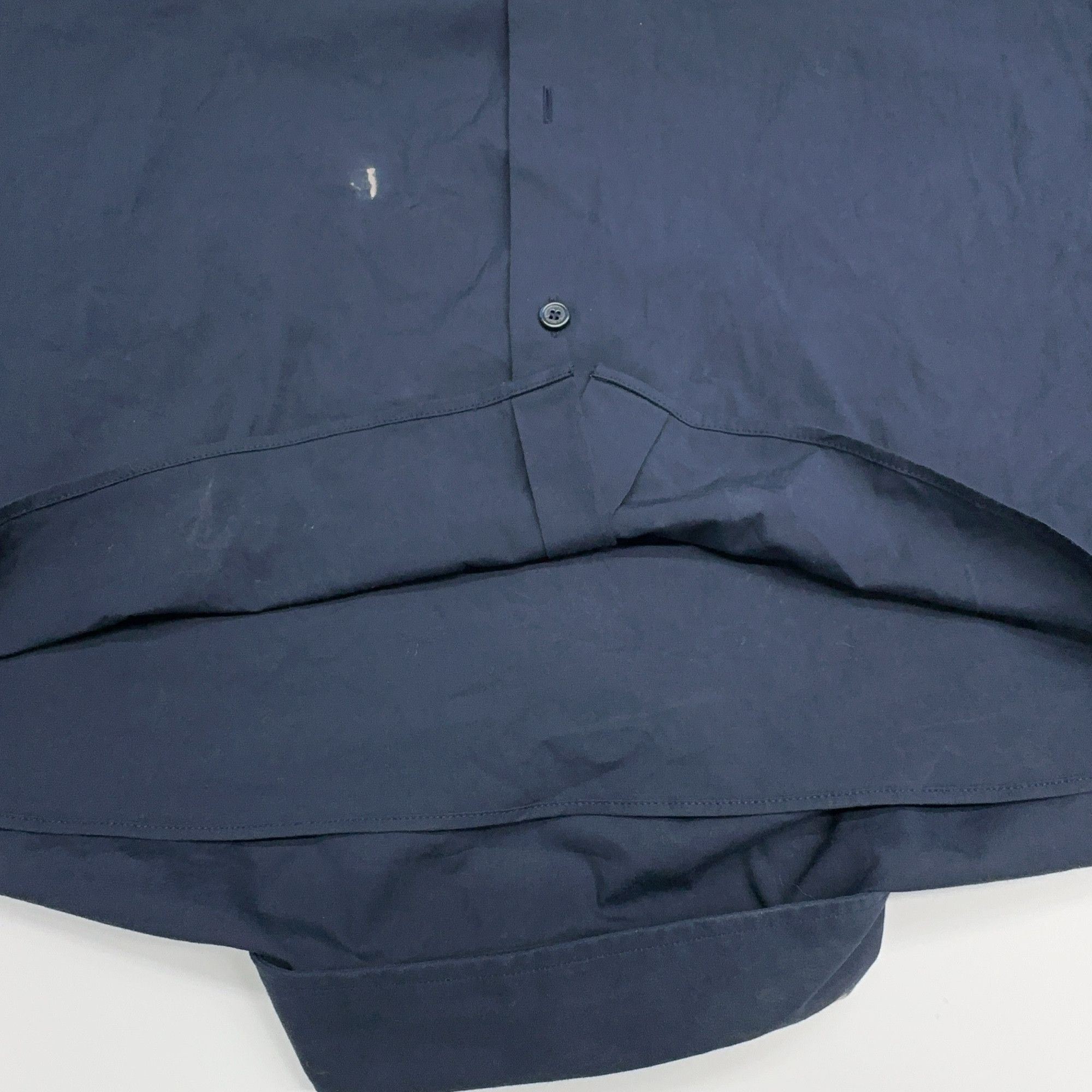 Burberry Burberry Navy Check Collar Shirt Size XL Size US XL / EU 56 / 4 - 8 Thumbnail