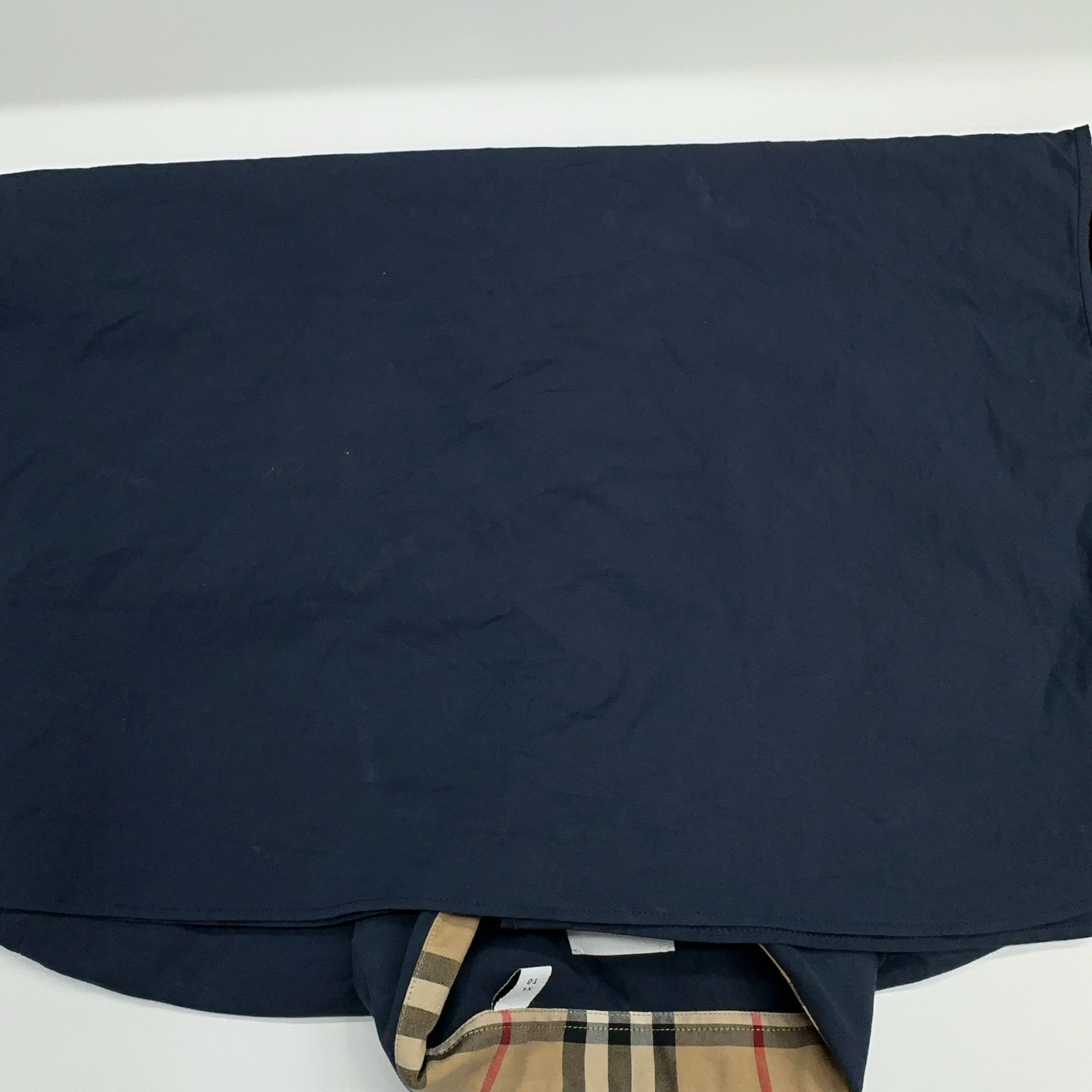 Burberry Burberry Navy Check Collar Shirt Size XL Size US XL / EU 56 / 4 - 11 Thumbnail