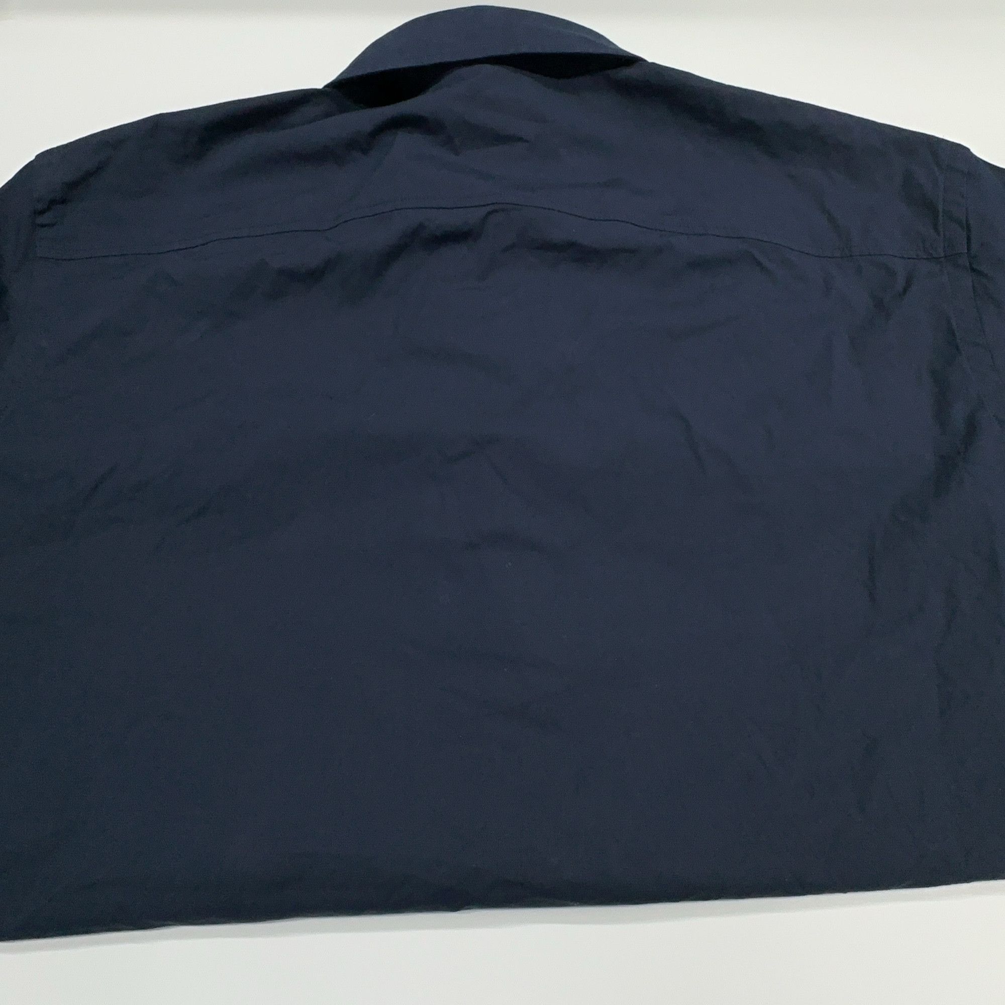 Burberry Burberry Navy Check Collar Shirt Size XL Size US XL / EU 56 / 4 - 10 Thumbnail