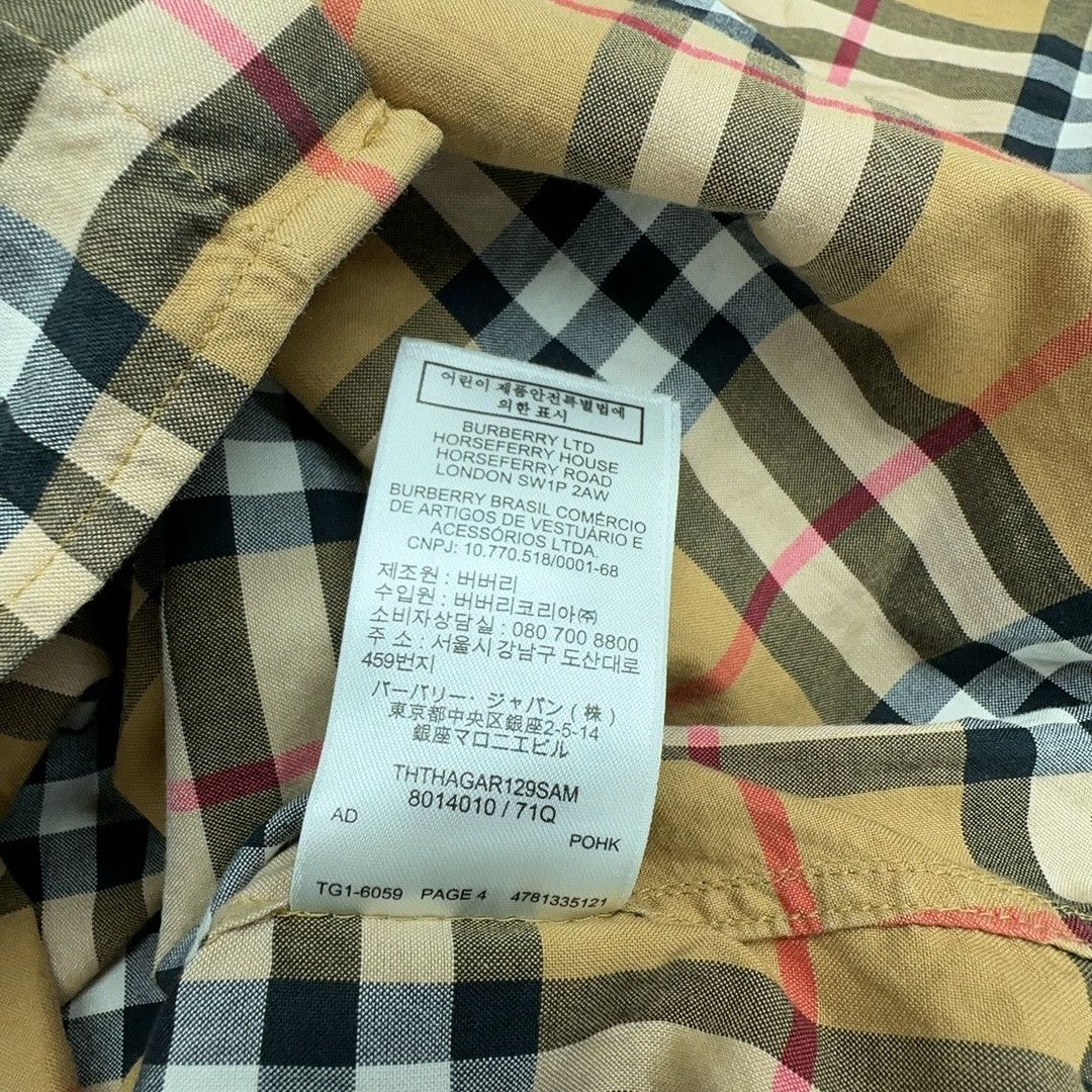 Burberry Burberry Check Button Up Shirt Size 2 Size XS / US 0-2 / IT 36-38 - 4 Thumbnail
