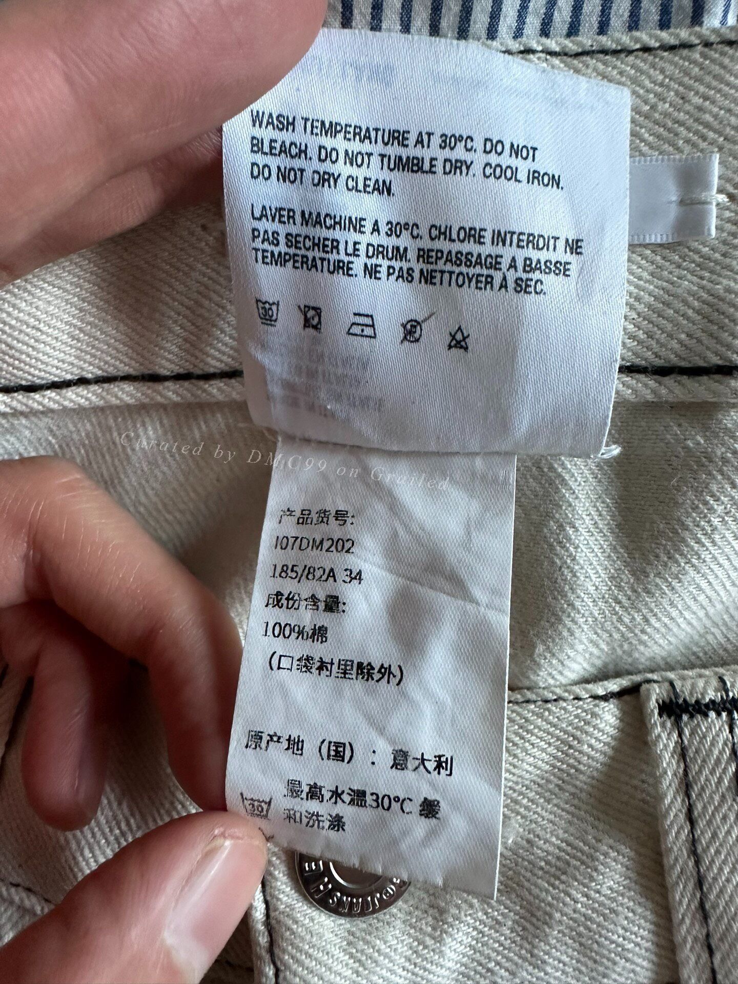 Helmut Lang Helmut Lang White Straight Jeans Size 34 Size US 34 / EU 50 - 4 Thumbnail