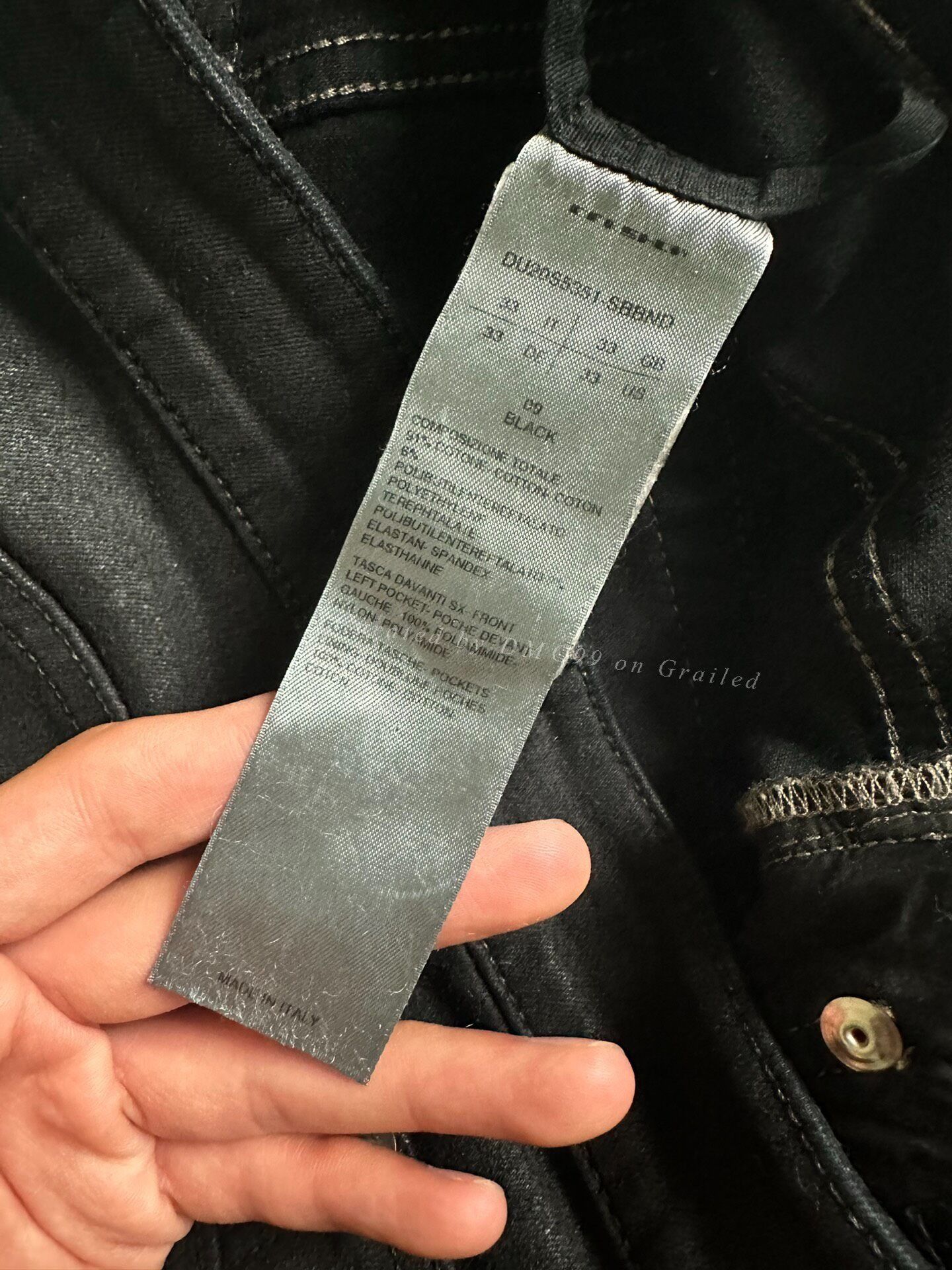 Rick Owens Drkshdw Rick Owens Drkshdw Waxed Large Pocket Jeans Size US 33 - 4 Thumbnail
