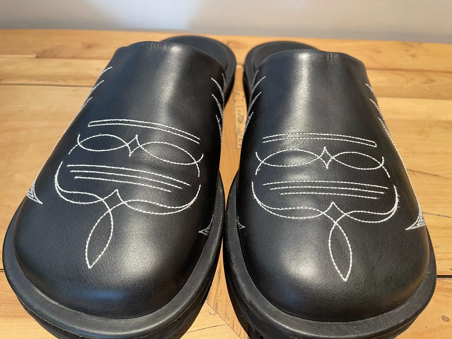 Andersson Bell Andersson Bell Leather Embroidered Mules Size US 10 / EU 43 - 3 Thumbnail