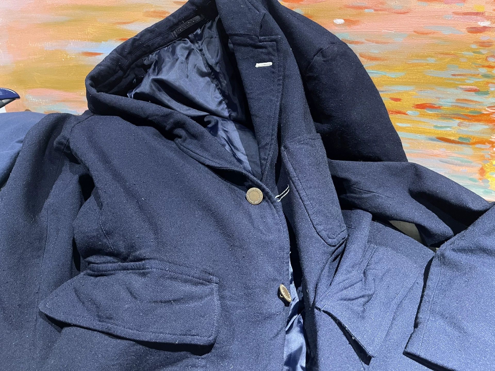Comme des Garcons Homme Comme des Garcons Homme Distressed Blue Suit Size US L / EU 52-54 / 3 - 7 Thumbnail