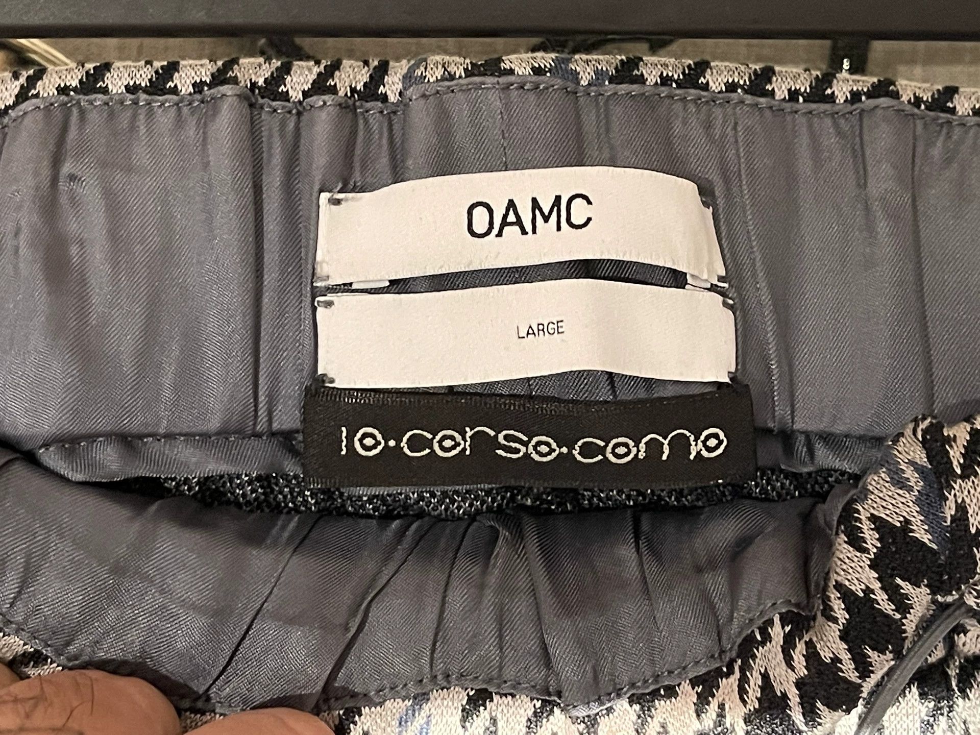 OAMC OAMC Houndstooth Gray Shorts Size US 32 / EU 48 - 3 Thumbnail