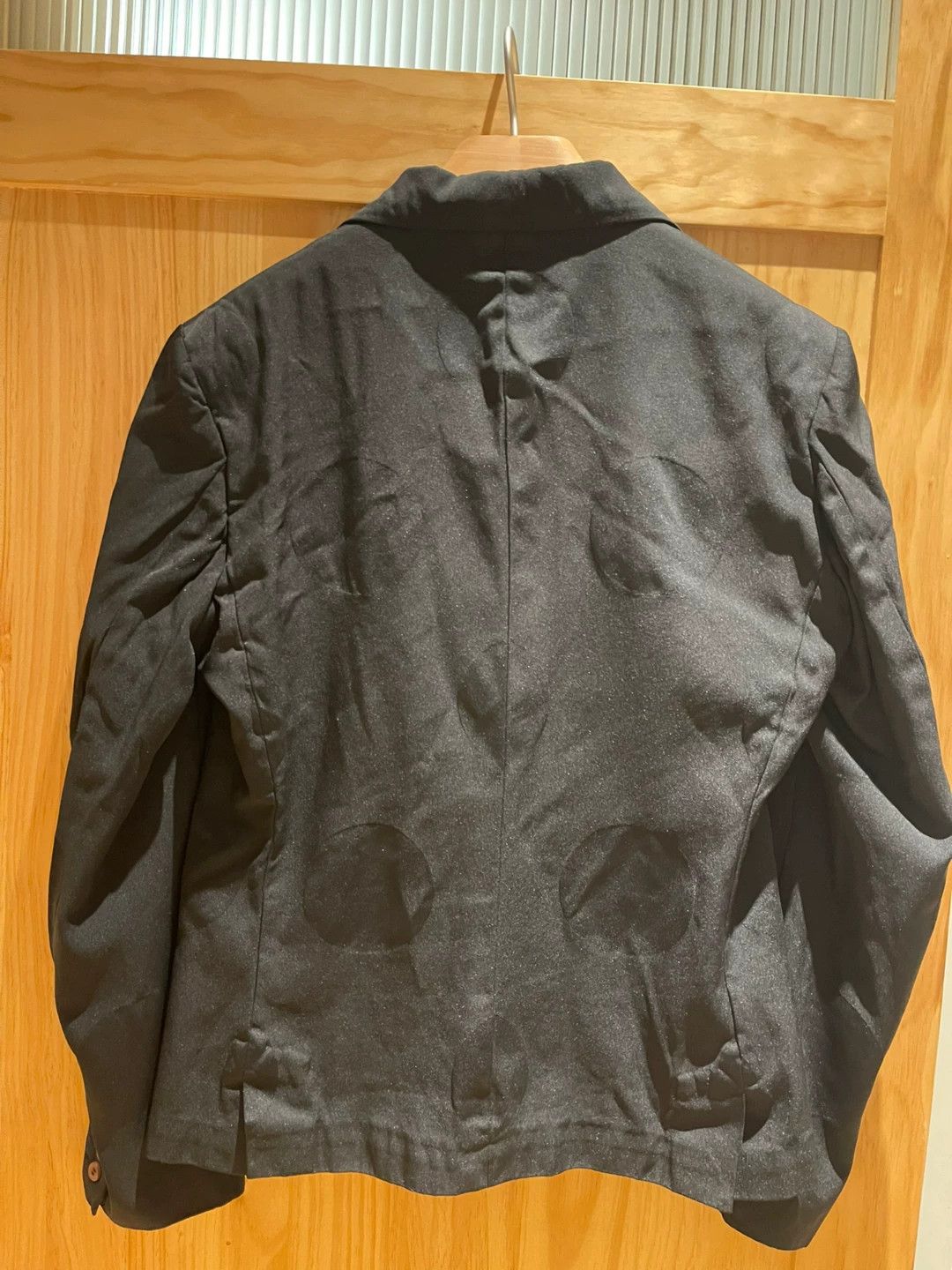 Comme des Garcons Homme Plus Comme des Garcons Homme Plus Polka Dot Crinkled Blazer Size US L / EU 52-54 / 3 - 2 Thumbnail