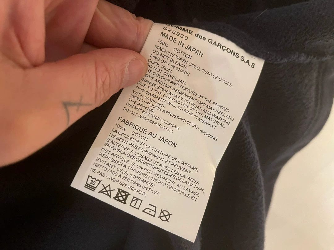 Comme des Garcons SHIRT Comme des Garçons SHIRT Boys Dark Blue Hoodie Size US S / EU 44-46 / 1 - 6 Thumbnail