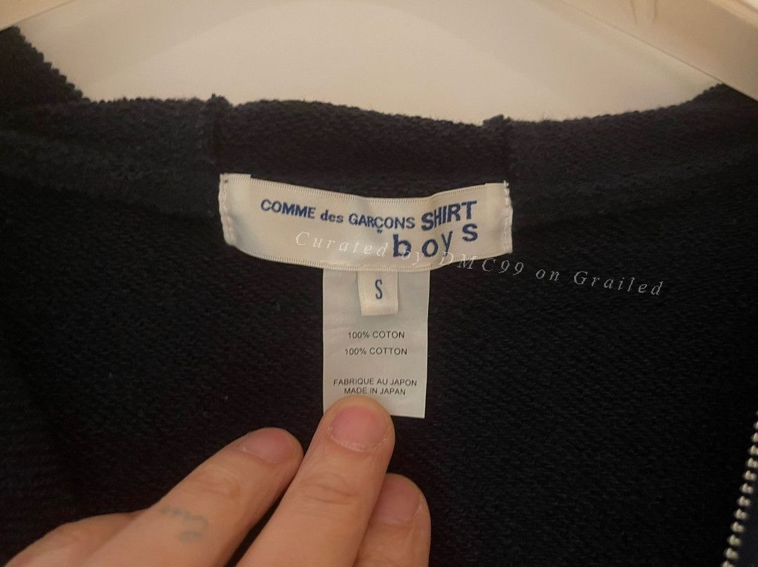 Comme des Garcons SHIRT Comme des Garçons SHIRT Boys Dark Blue Hoodie Size US S / EU 44-46 / 1 - 2 Thumbnail