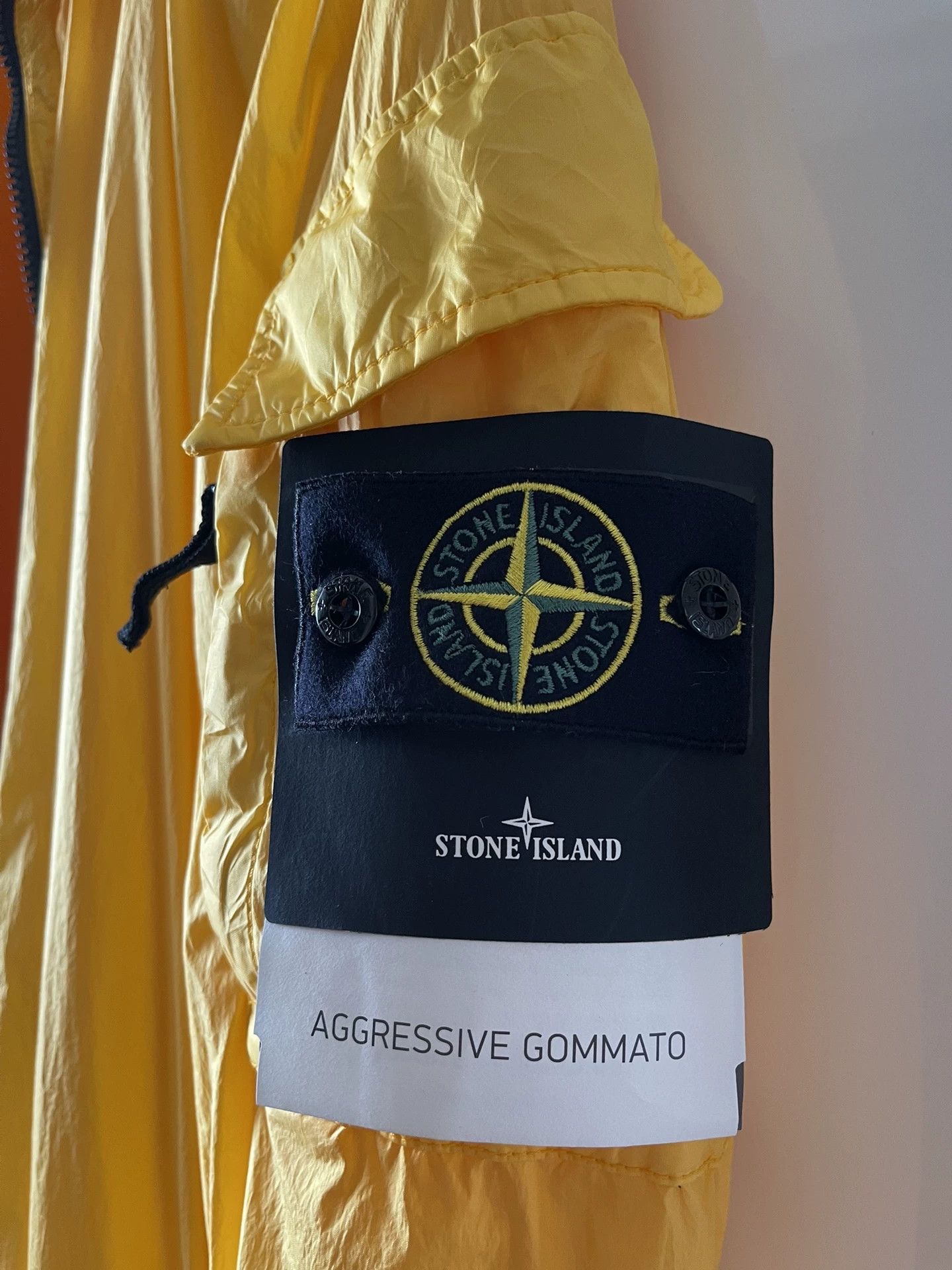 Stone Island Stone Island Yellow Double-Layer Coated Jacket Size US XL / EU 56 / 4 - 4 Thumbnail