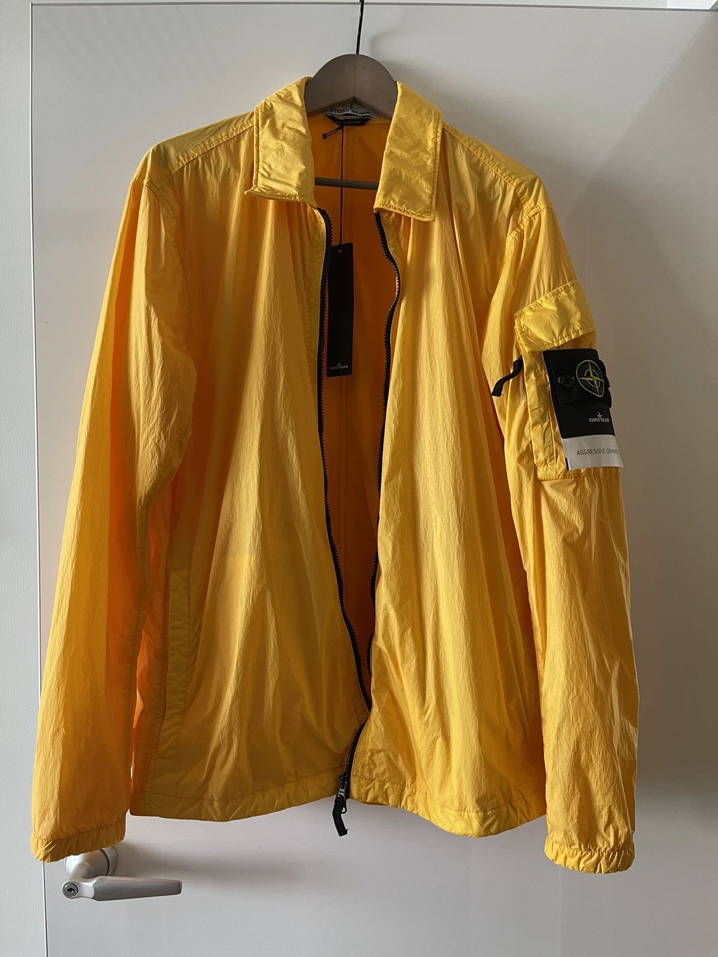 Stone Island Stone Island Yellow Double-Layer Coated Jacket Size US XL / EU 56 / 4 - 2 Thumbnail