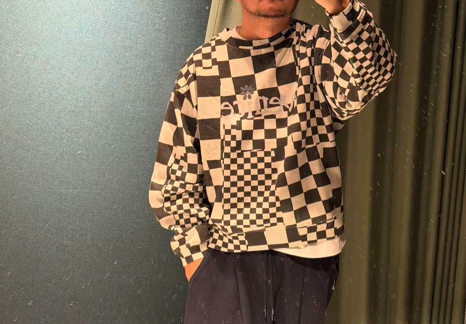 ERL ERL VENICE Checkerboard Sweatshirt Size US XL / EU 56 / 4 - 5 Thumbnail