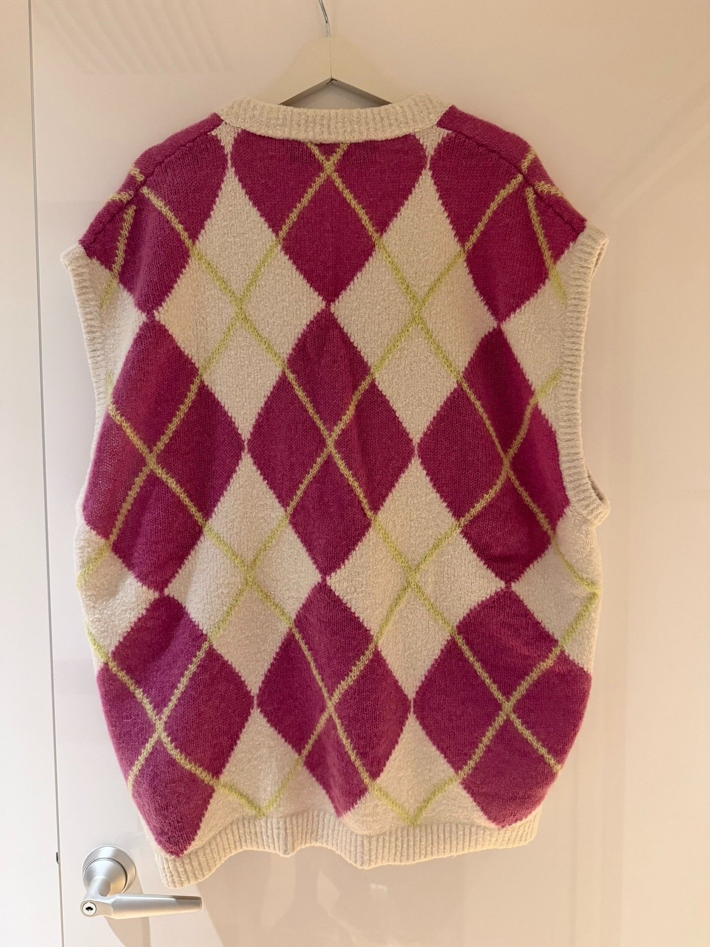 Palm Angels Palm Angels Argyle Knit Vest L Size US L / EU 52-54 / 3 - 2 Thumbnail