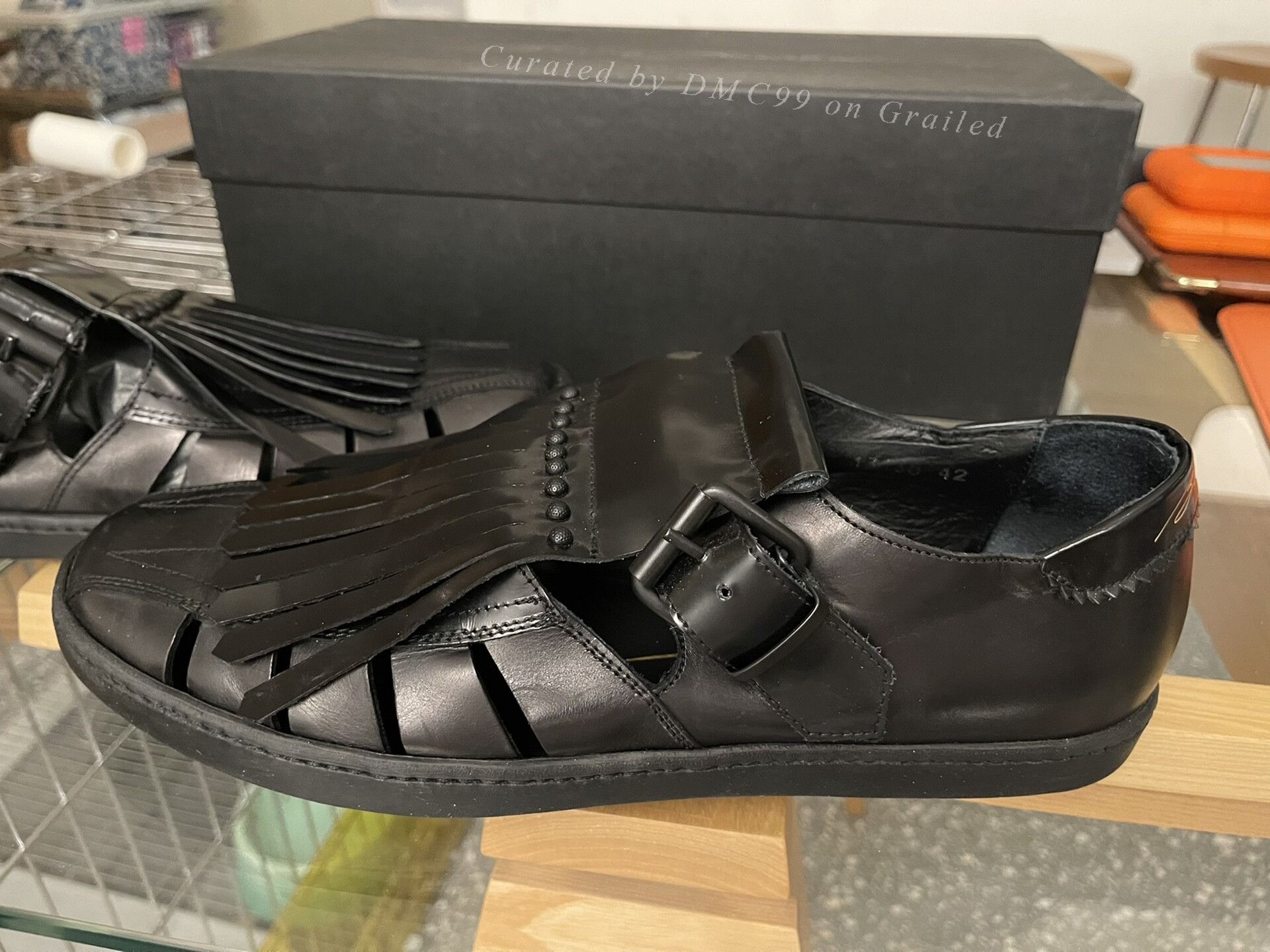 Bruno Bordese Bruno Bordese Leather Shiny Tassel Sandals Size US 9 / EU 42 - 3 Thumbnail