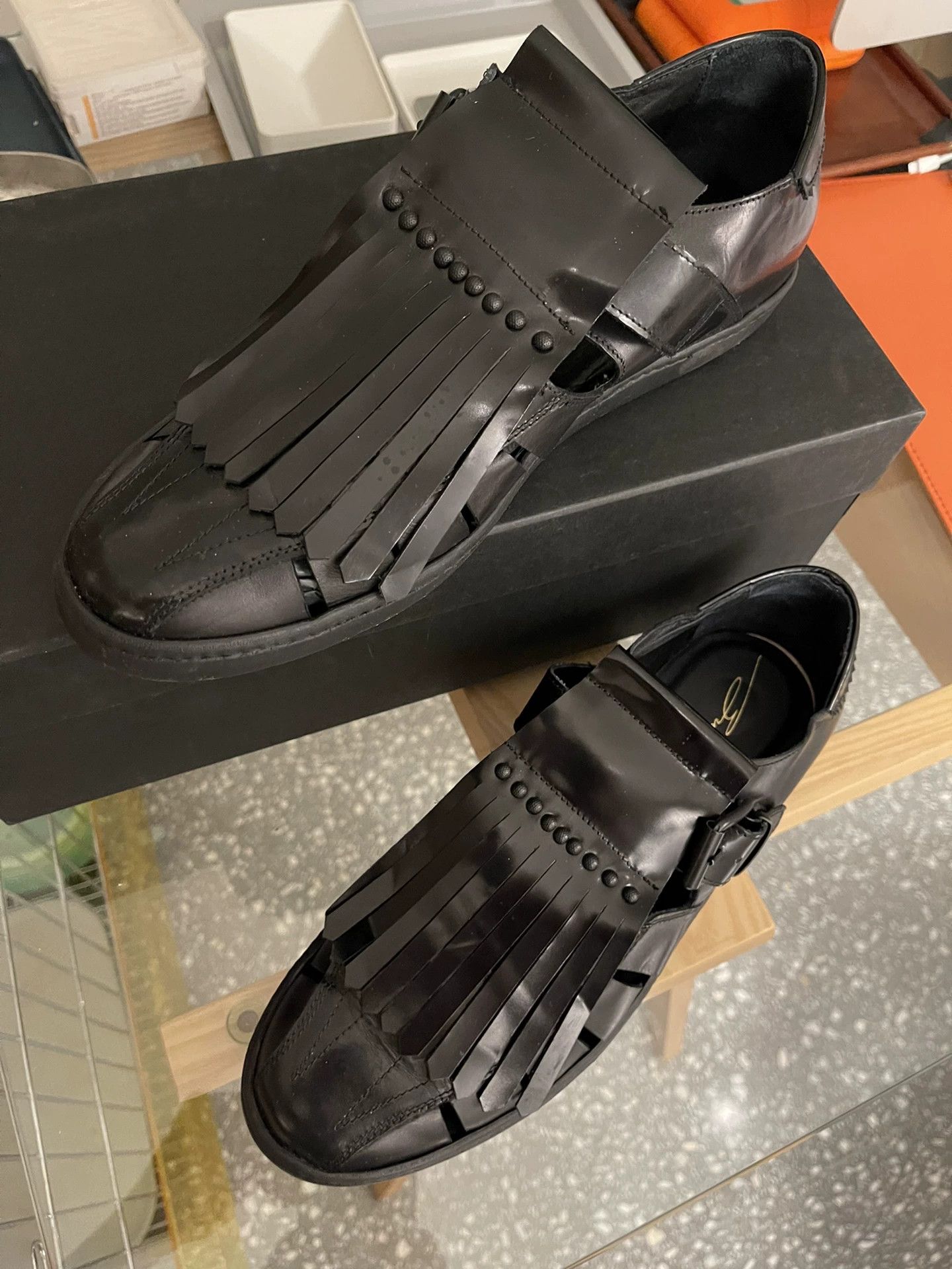 Bruno Bordese Bruno Bordese Leather Shiny Tassel Sandals Size US 9 / EU 42 - 4 Thumbnail