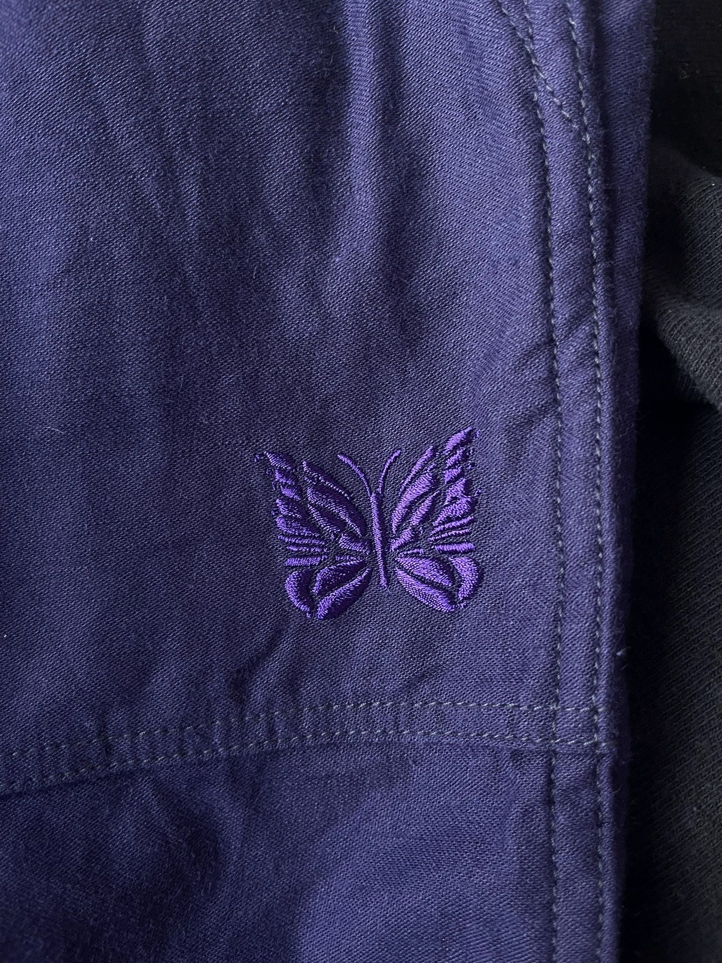 Needles Needles Purple Butterfly Embroidery Pants Size US 32 / EU 48 - 9 Thumbnail