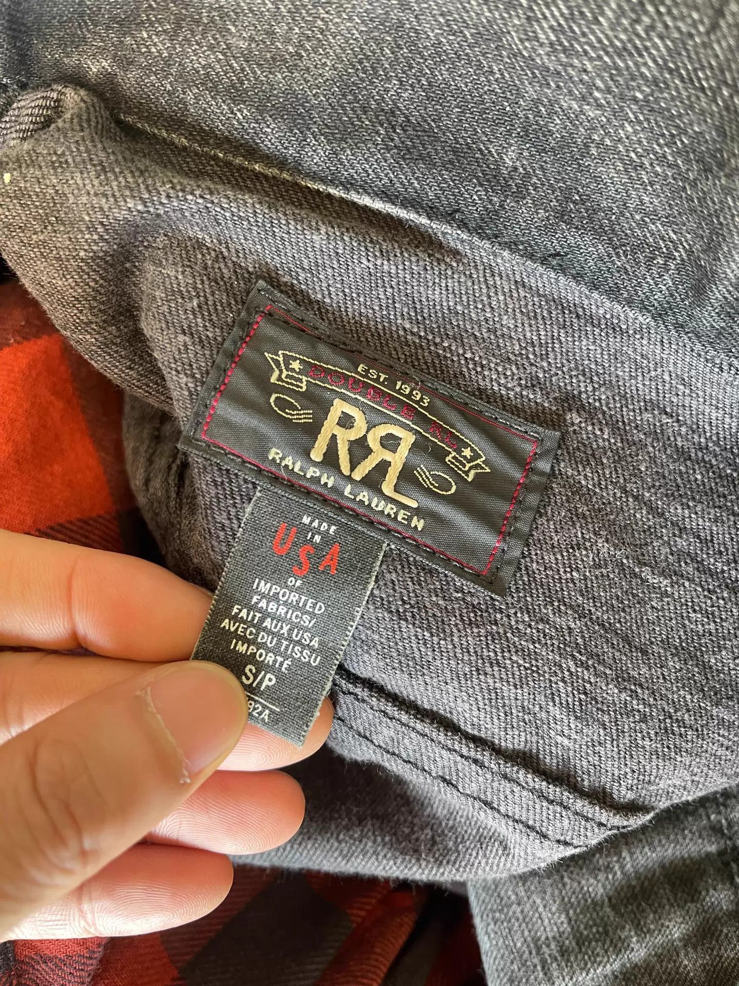 RRL Ralph Lauren RRL Black Denim Storm Jacket Size US S / EU 44-46 / 1 - 5 Thumbnail