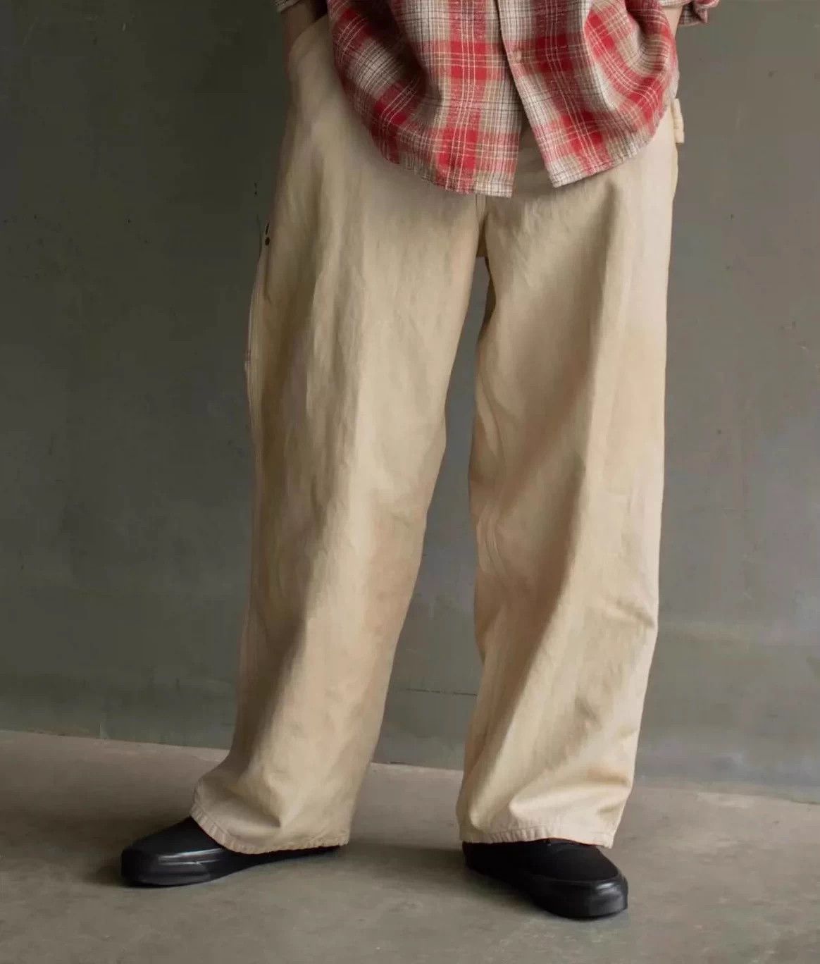 A.PRESSE Vintage Silk Linen Painter Pants Size US 32 / EU 48 - 2 Thumbnail