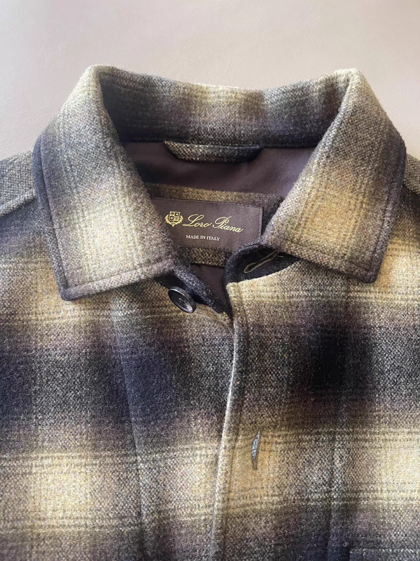 Loro Piana Wool Check Shirt in Multi Color Size US L / EU 52-54 / 3 - 3 Thumbnail