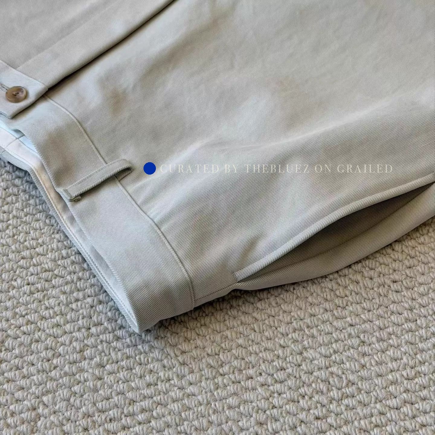 A.PRESSE Wide-Tapered Chino with Riri Brass Zipper Size US 32 / EU 48 - 5 Thumbnail