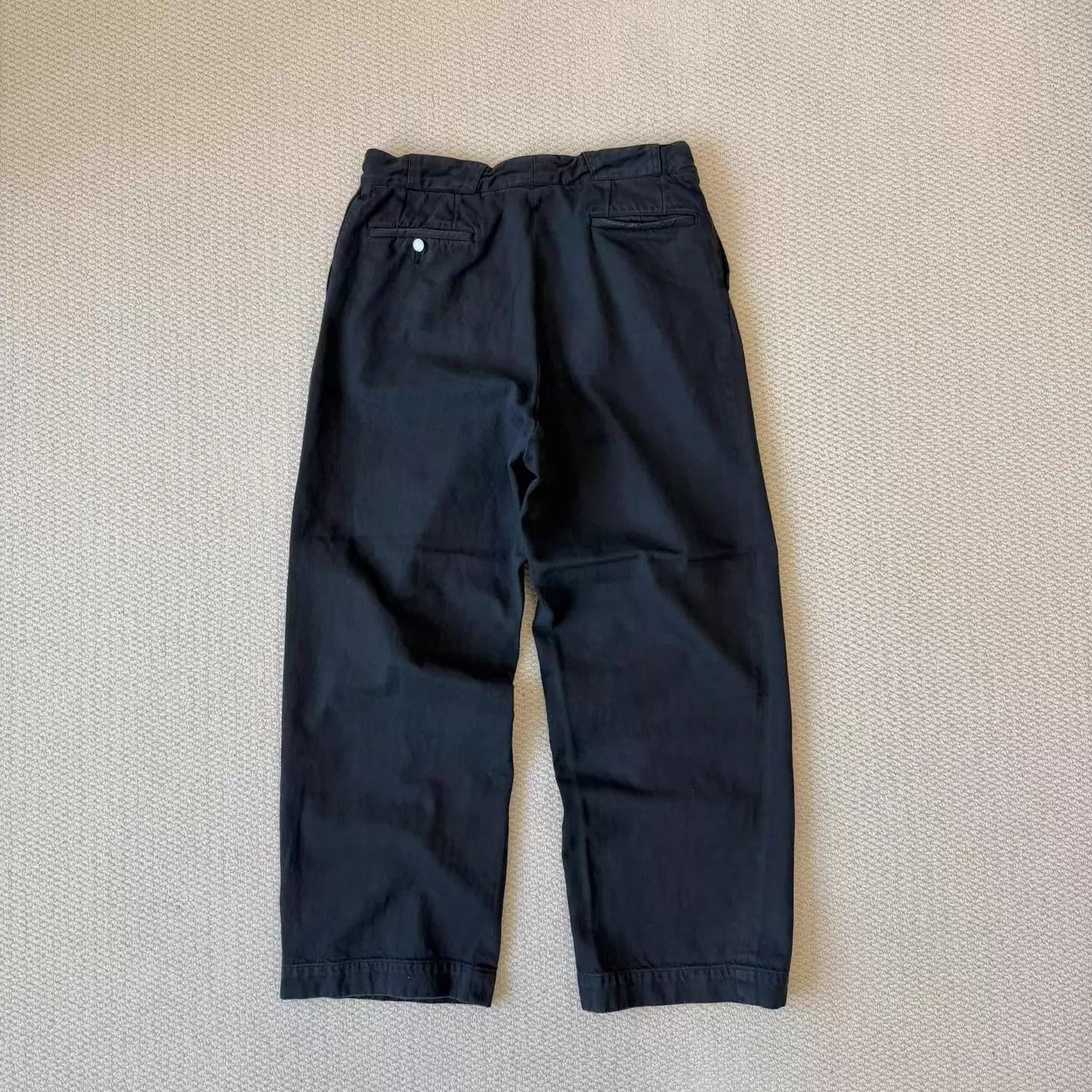 A.PRESSE Vintage Black Work Pants Size 32 Size US 32 / EU 48 - 2 Thumbnail