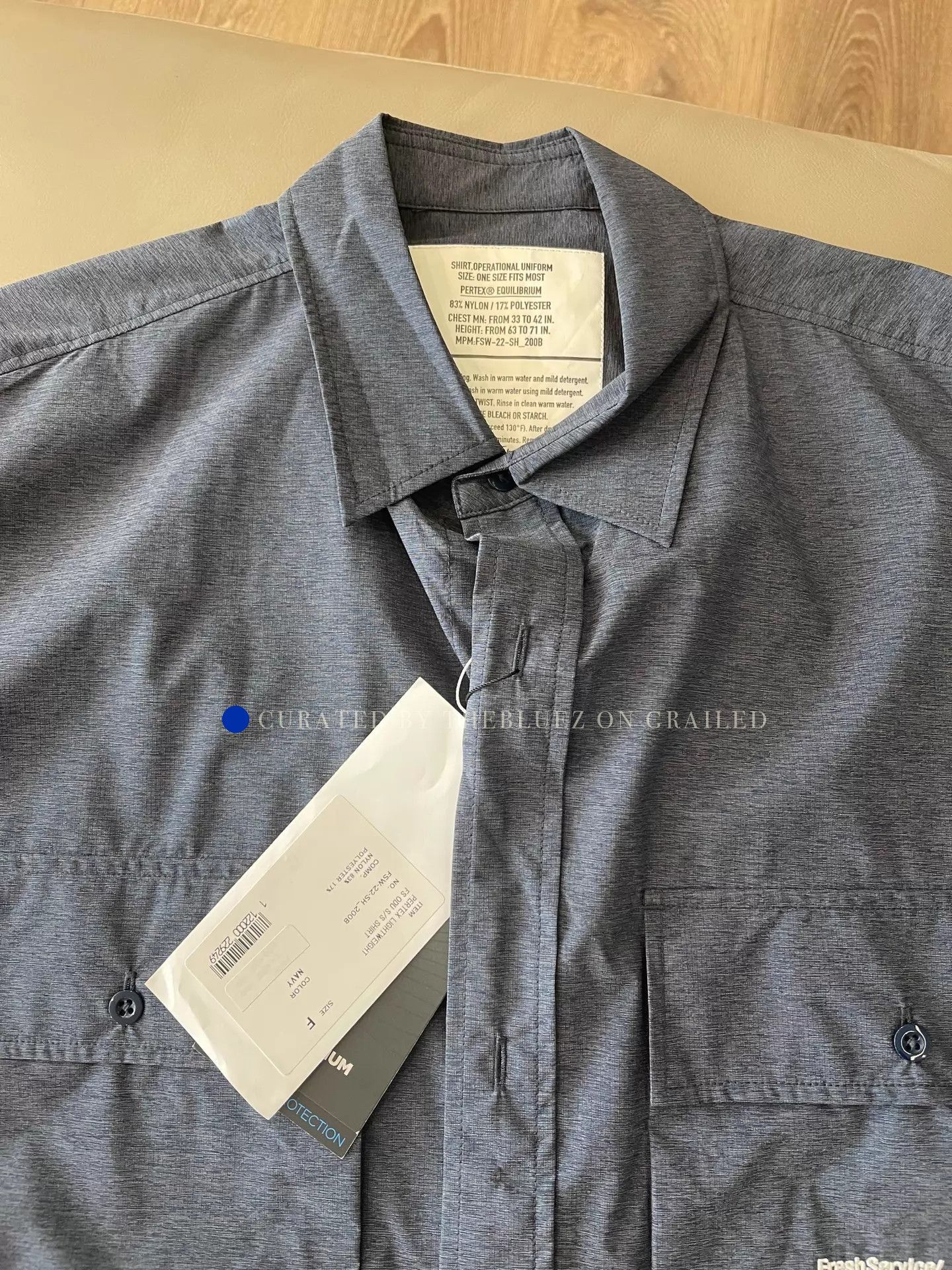 Beams Plus Blue Short Sleeve Button-Up Shirt Size US L / EU 52-54 / 3 - 2 Thumbnail