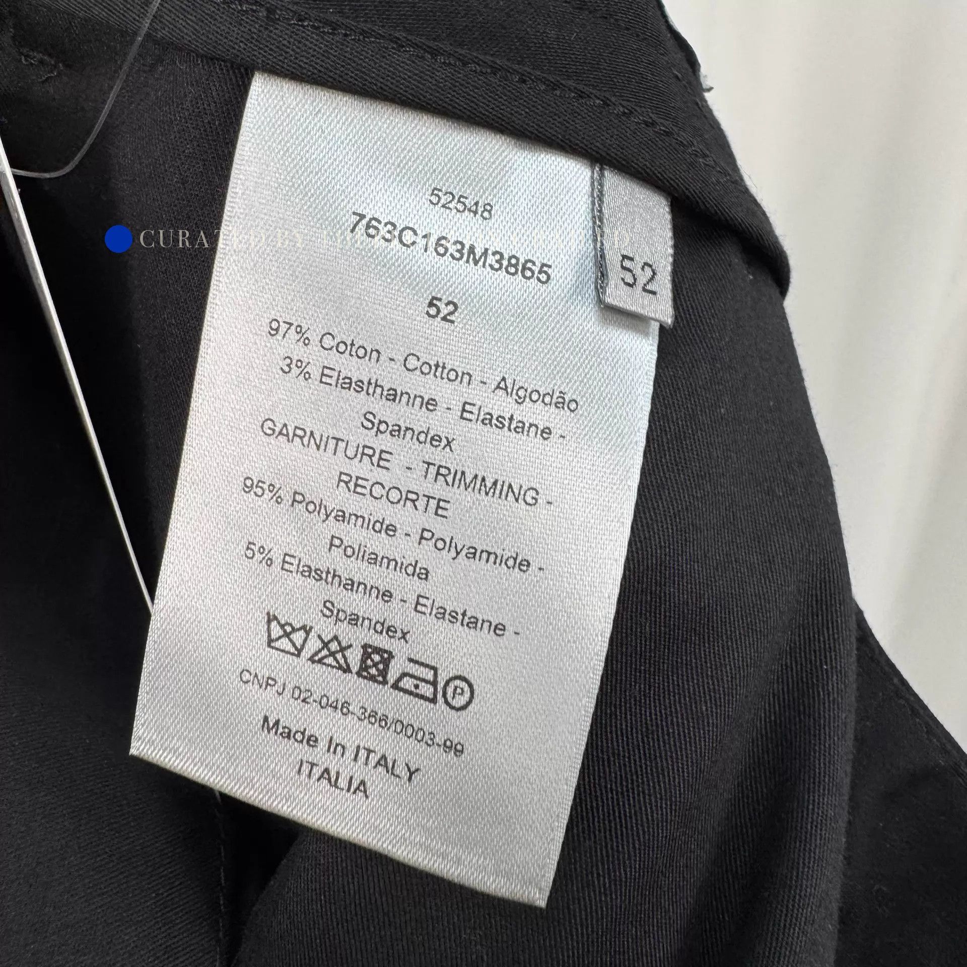 Dior Black Embroidered Stripe Casual Pants Size US 36 / EU 52 - 7 Thumbnail