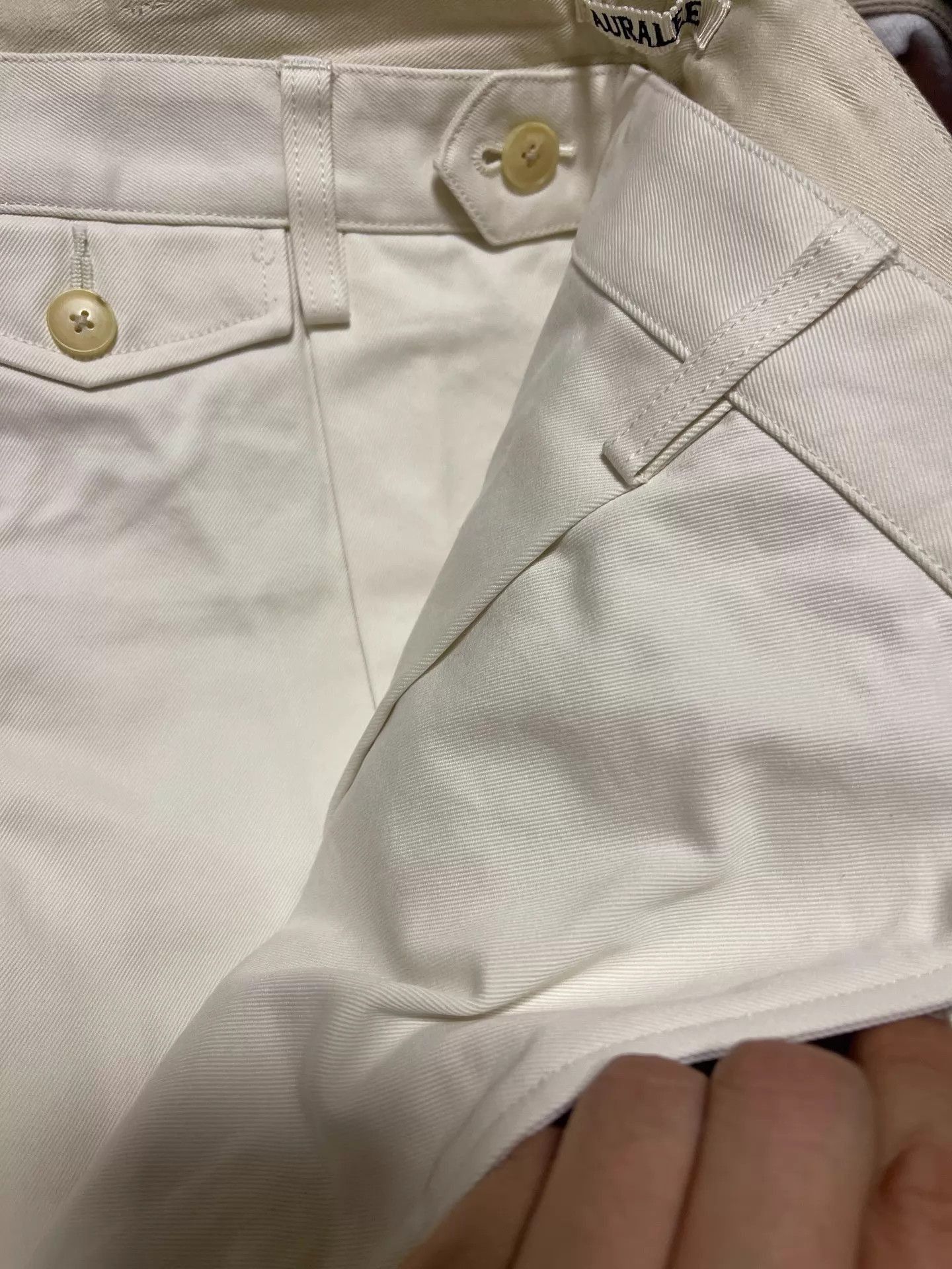 Auralee Washed Finx Chino Pants in White Size US 36 / EU 52 - 6 Thumbnail