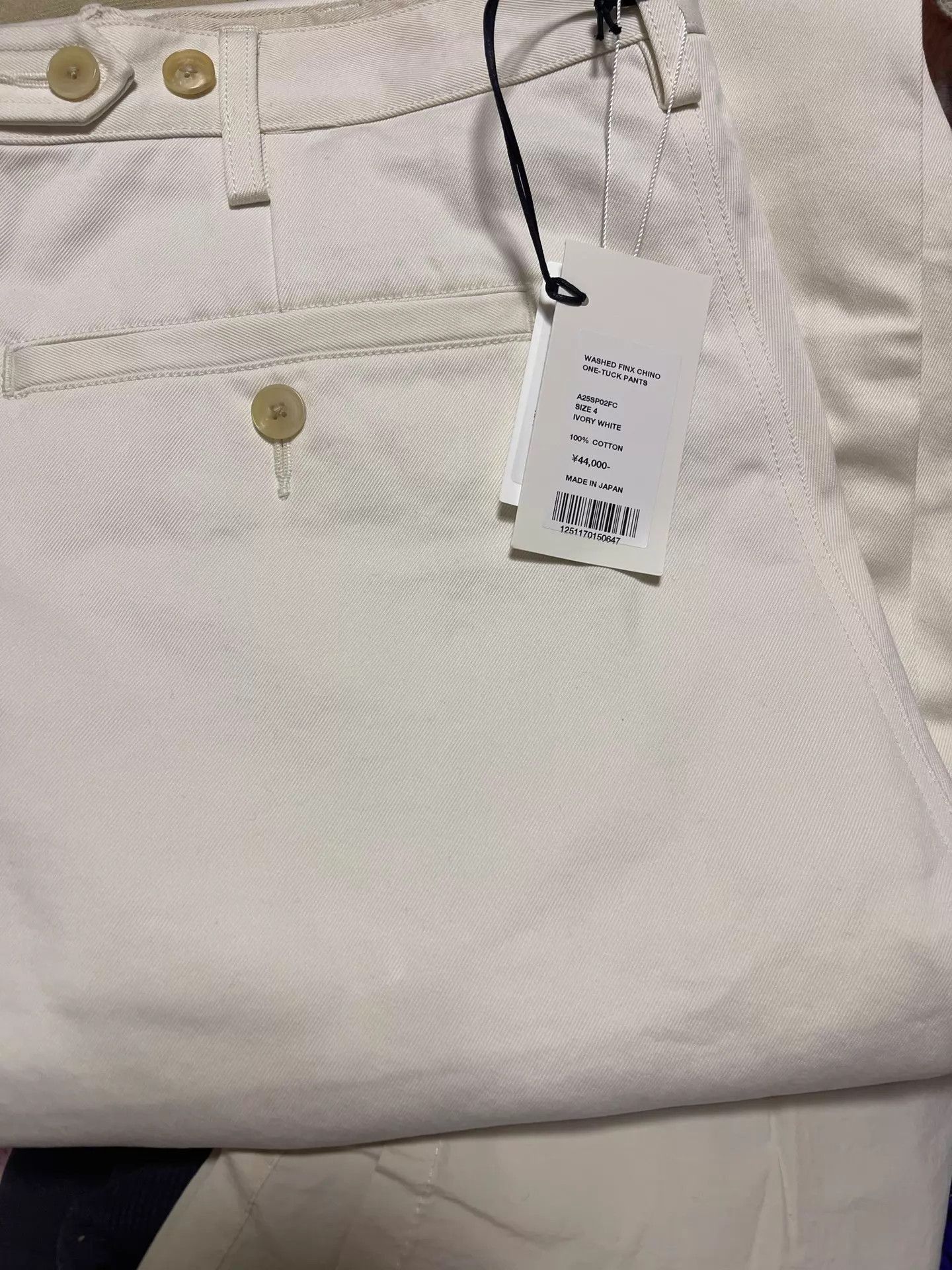 Auralee Washed Finx Chino Pants in White Size US 36 / EU 52 - 5 Thumbnail