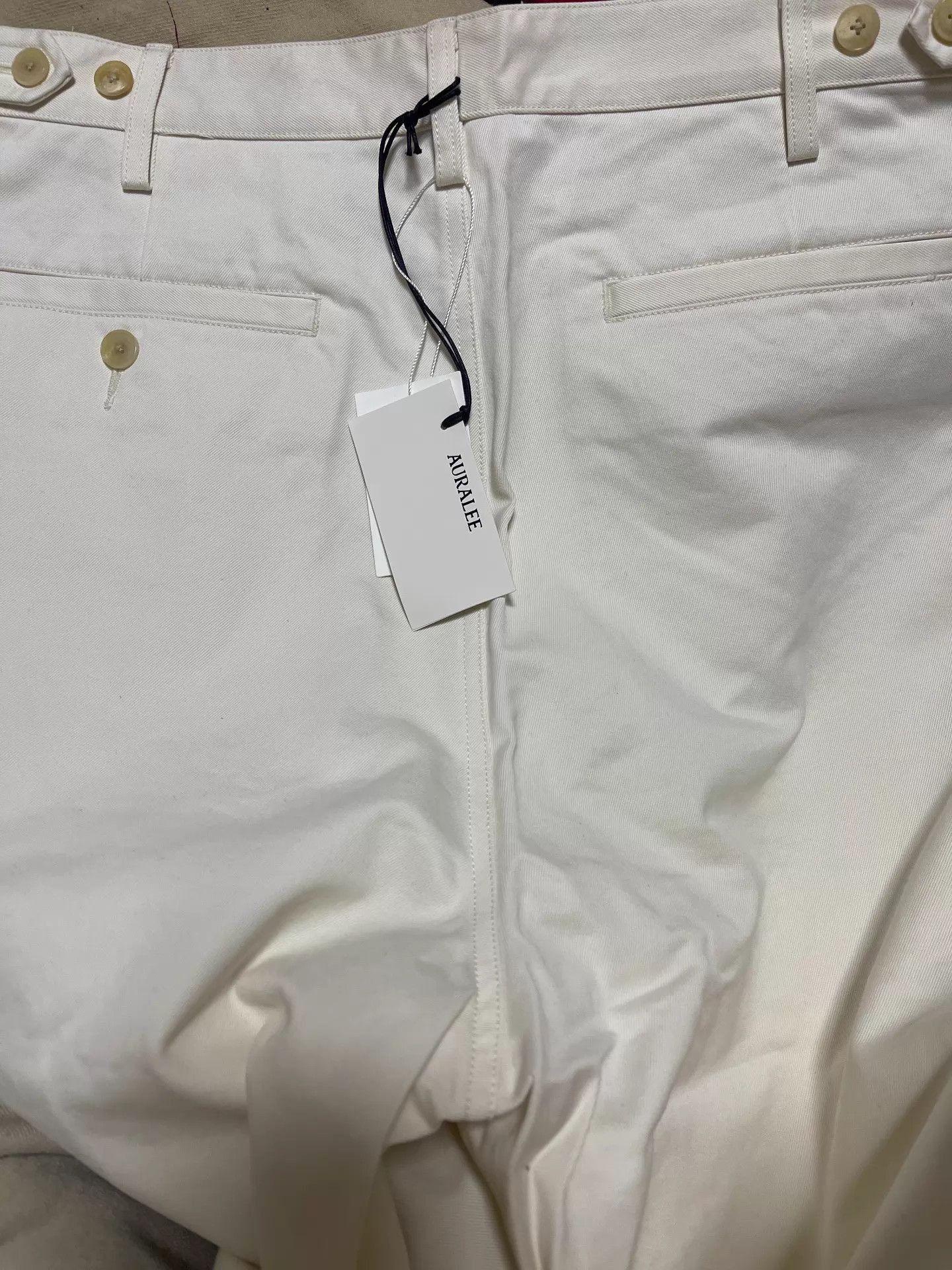 Auralee Washed Finx Chino Pants in White Size US 36 / EU 52 - 4 Thumbnail