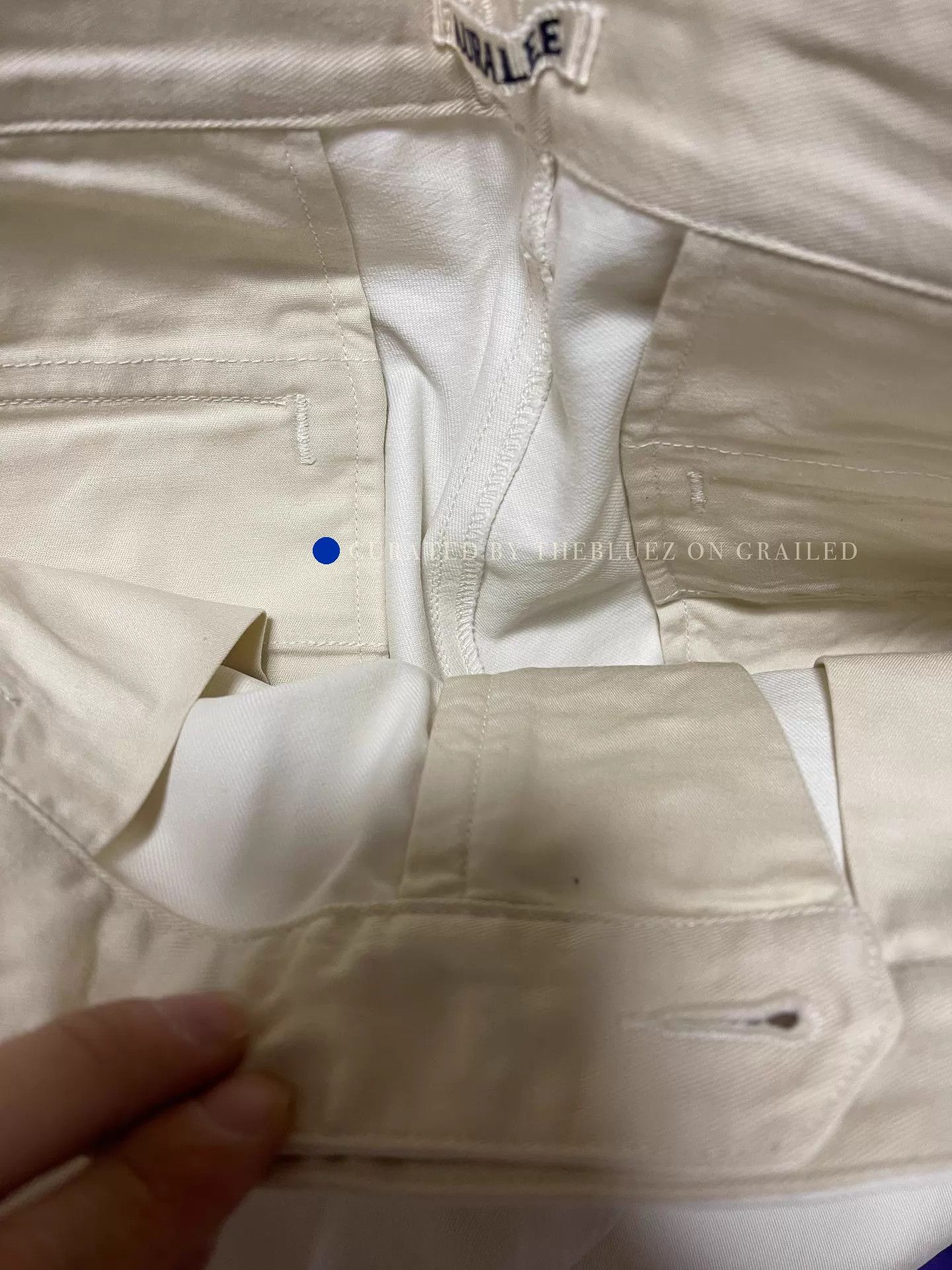 Auralee Washed Finx Chino Pants in White Size US 36 / EU 52 - 8 Thumbnail