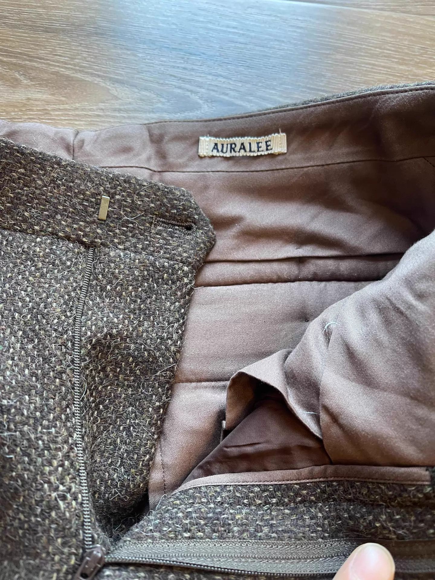 Auralee AURALEE Brown Wool Tweed Slacks Size 34 Size US 34 / EU 50 - 7 Thumbnail