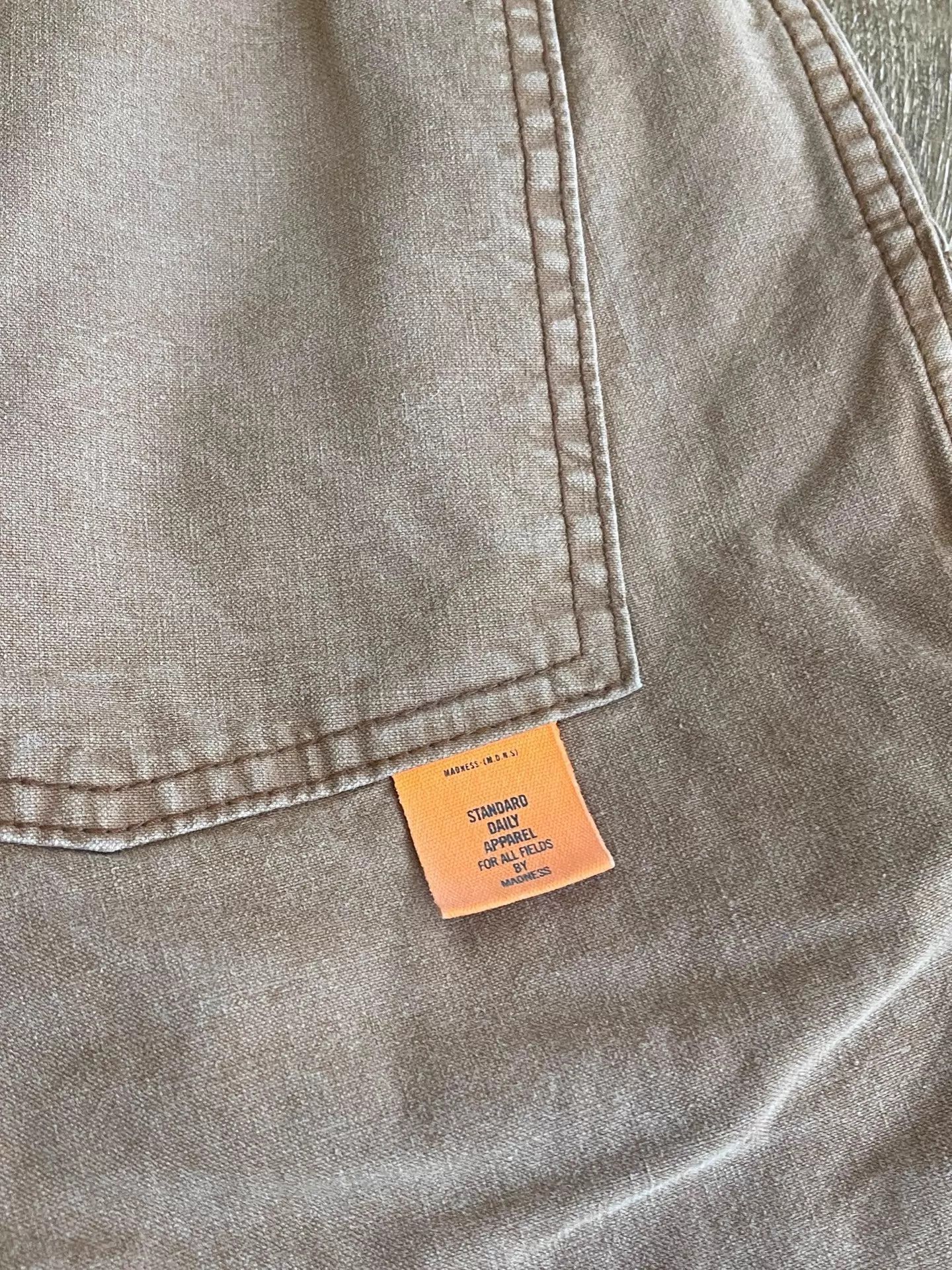 Madness Heavy Washed Brown Chino Shorts Size US 32 / EU 48 - 5 Thumbnail