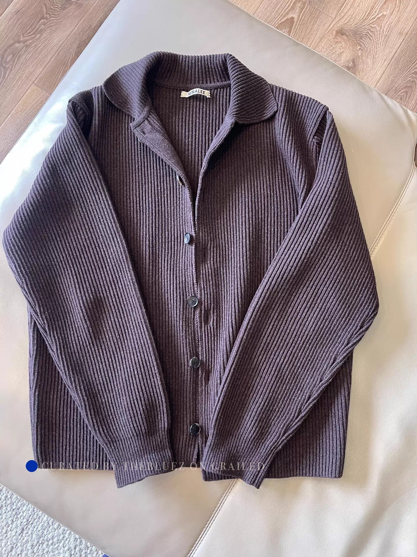 Auralee Super Fine Wool Cardigan in Brown Size US L / EU 52-54 / 3 - 7 Thumbnail