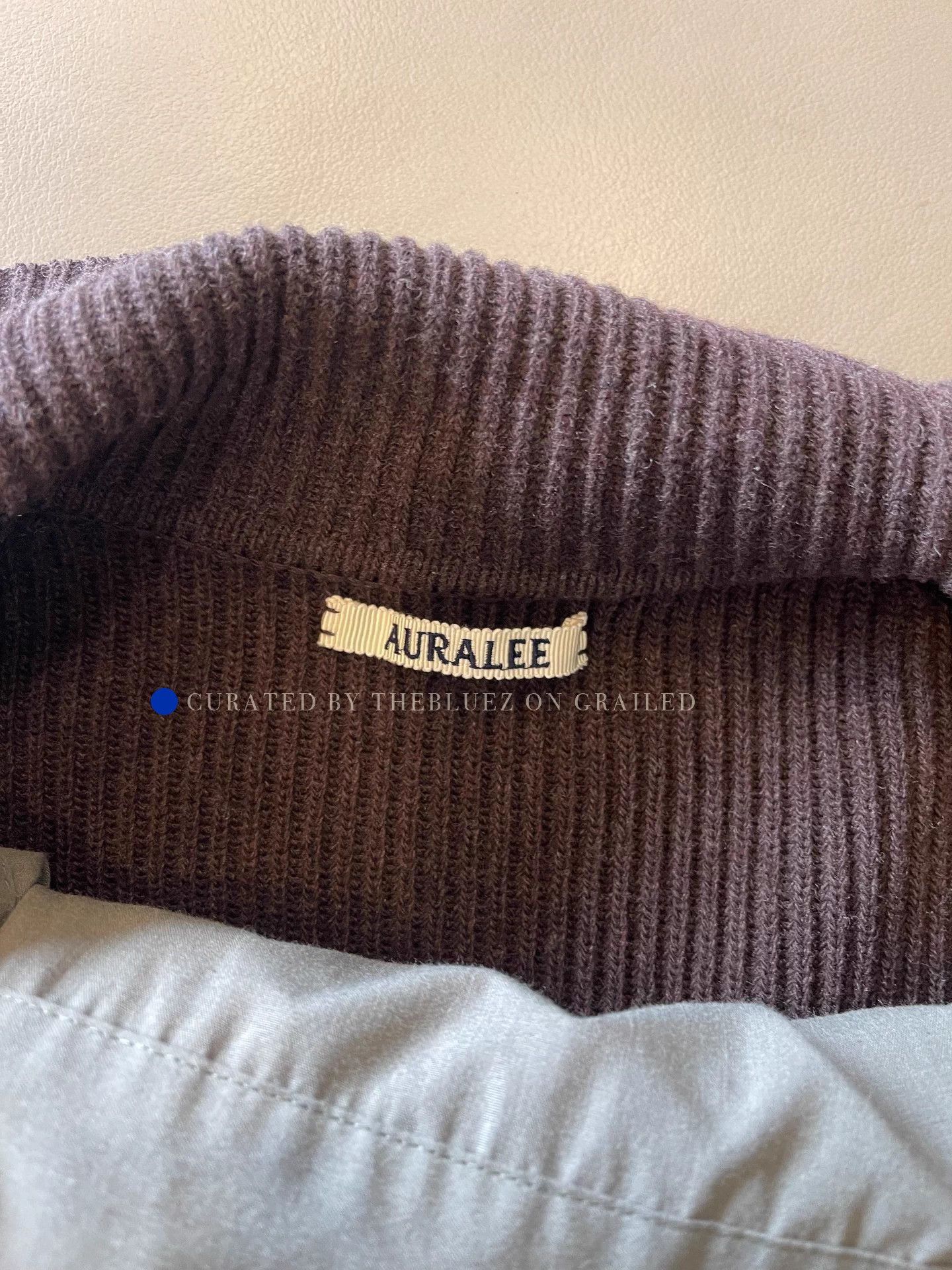 Auralee Super Fine Wool Cardigan in Brown Size US L / EU 52-54 / 3 - 6 Thumbnail