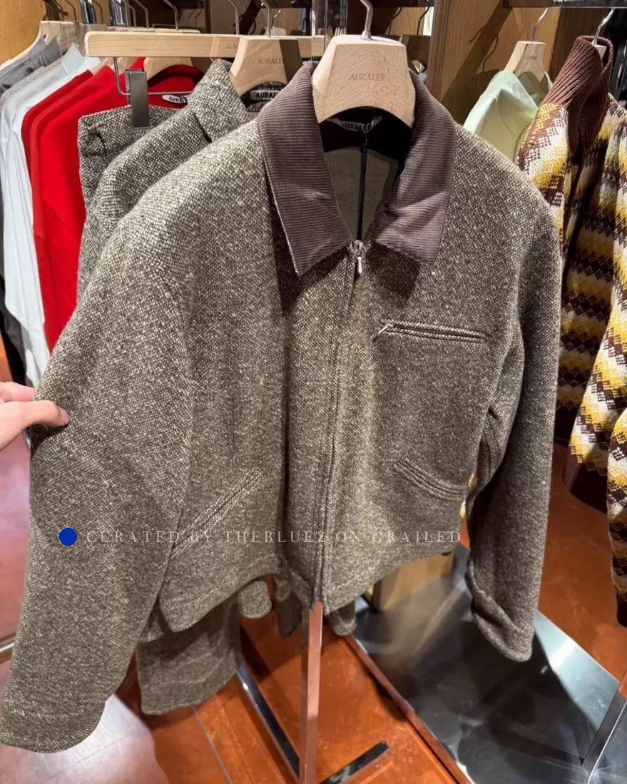 Auralee Soft Brown Tweed Knit Jacket in Size L Size US L / EU 52-54 / 3 - 2 Thumbnail