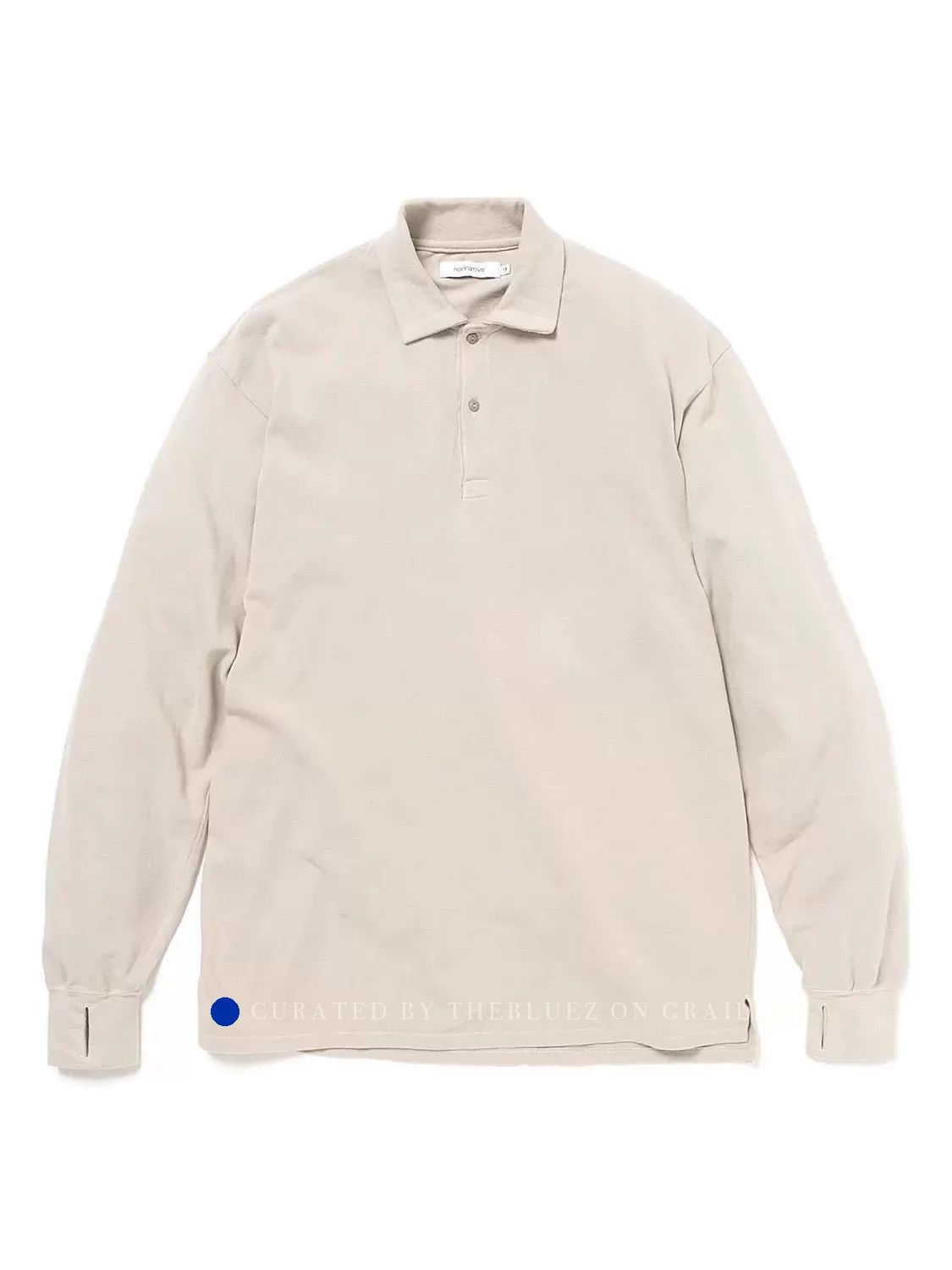 Nonnative Officer Long Sleeve Polo in Sax Blue Size US M / EU 48-50 / 2 - 2 Thumbnail