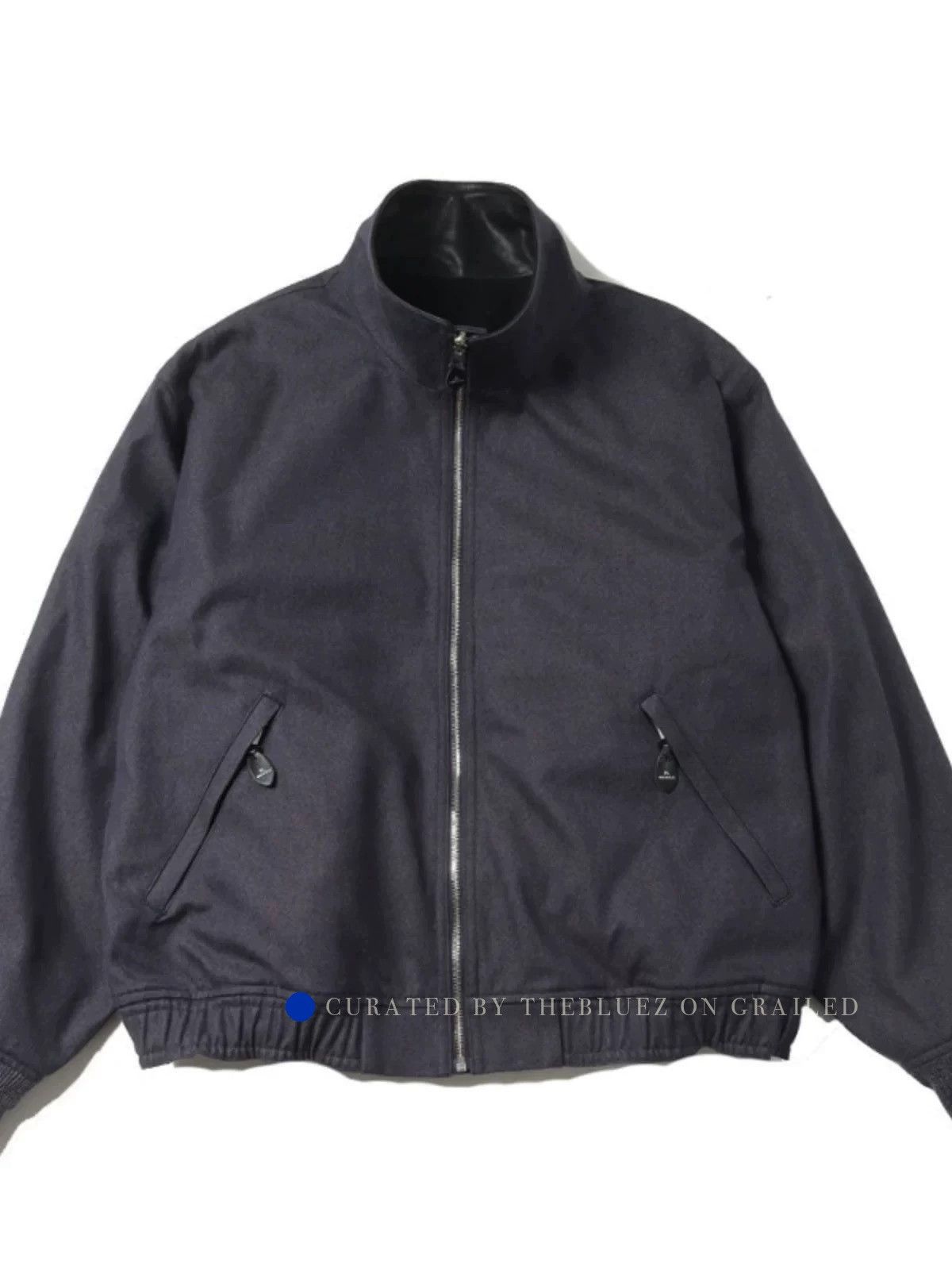 Herill Classic Navy Sheepskin Collar Wool Jacket Size US M / EU 48-50 / 2 - 3 Thumbnail