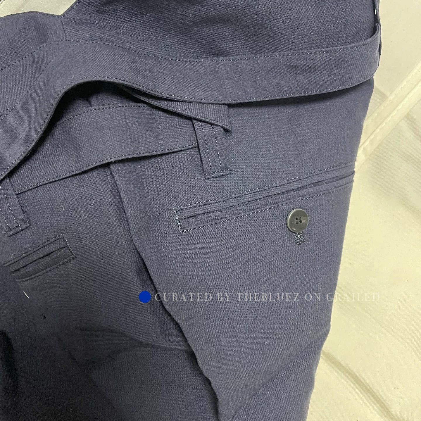Visvim Lightweight Wool-Linen Pants in Navy Size US 32 / EU 48 - 7 Thumbnail