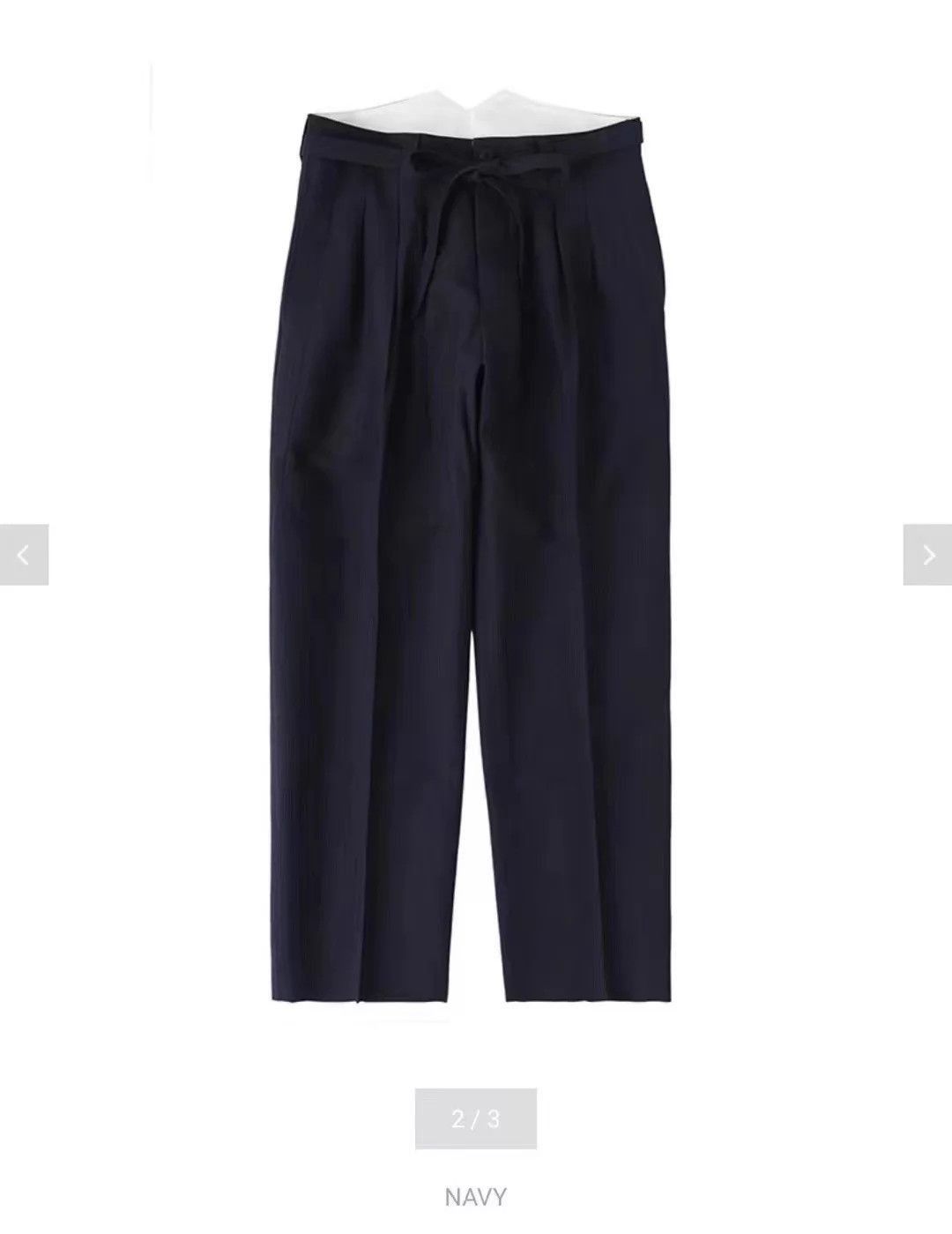 Visvim Lightweight Wool-Linen Pants in Navy Size US 32 / EU 48 - 9 Thumbnail