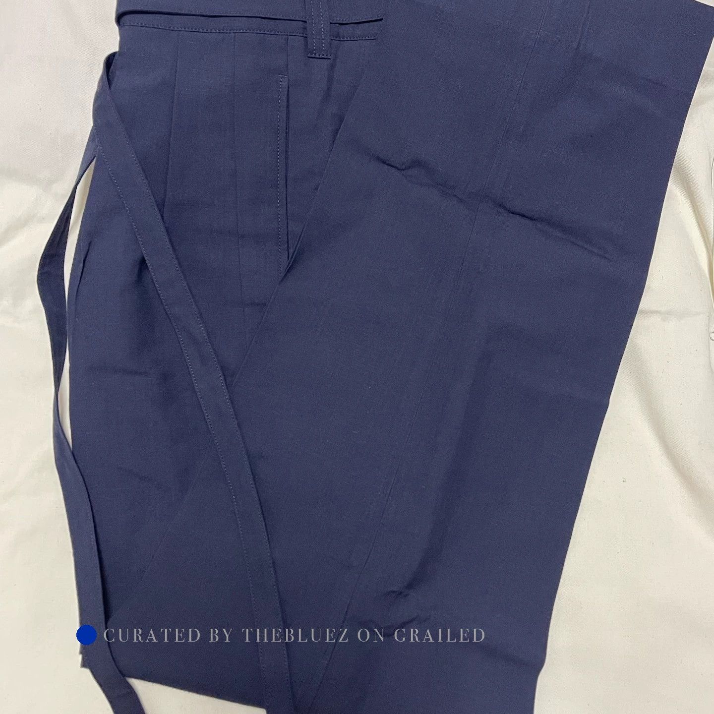 Visvim Lightweight Wool-Linen Pants in Navy Size US 32 / EU 48 - 3 Thumbnail
