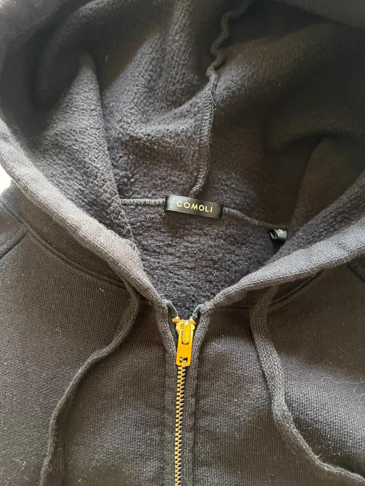Comoli Lightweight Black Zip Hoodie Size US M / EU 48-50 / 2 - 5 Thumbnail