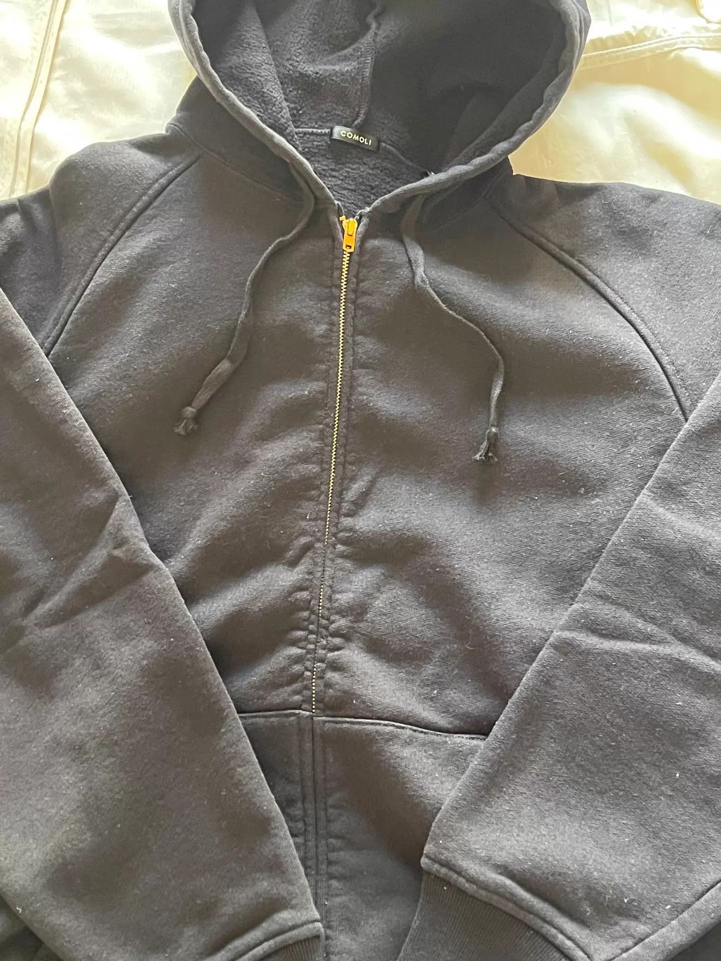 Comoli Lightweight Black Zip Hoodie Size US M / EU 48-50 / 2 - 4 Thumbnail