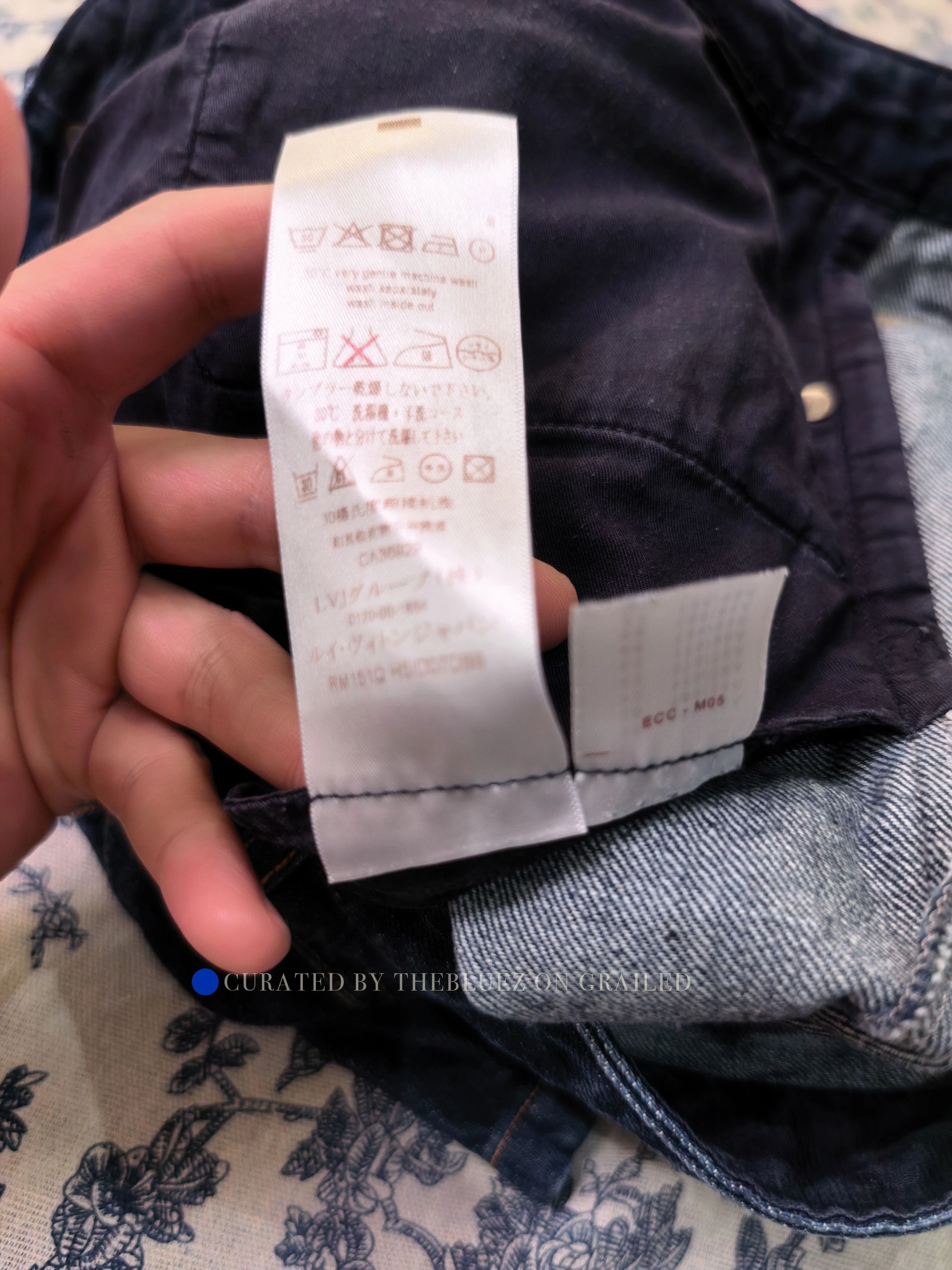 Louis Vuitton Stylish Blue Men's Jeans, Size 34 Size US 34 / EU 50 - 4 Thumbnail